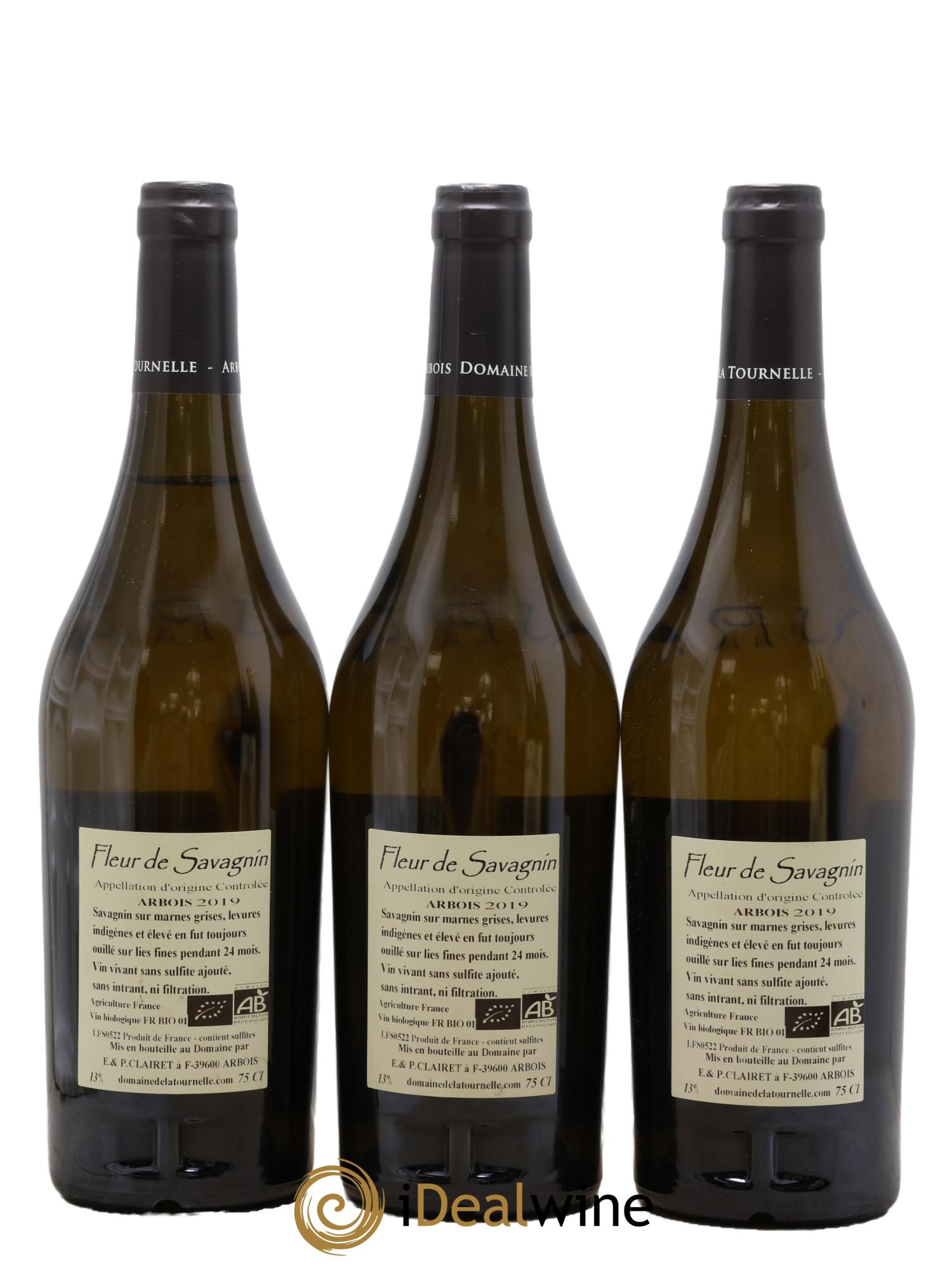 Arbois Fleur De Savagnin Domaine de la Tournelle 2019 - Lot de 3 bouteilles - 1