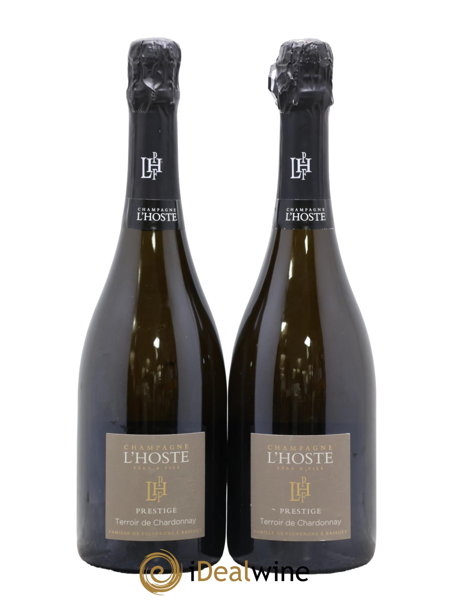 Champagne Brut Prestige Terroir de Chardonnay Maison l'Hoste - Lot de 2 bouteilles - 0