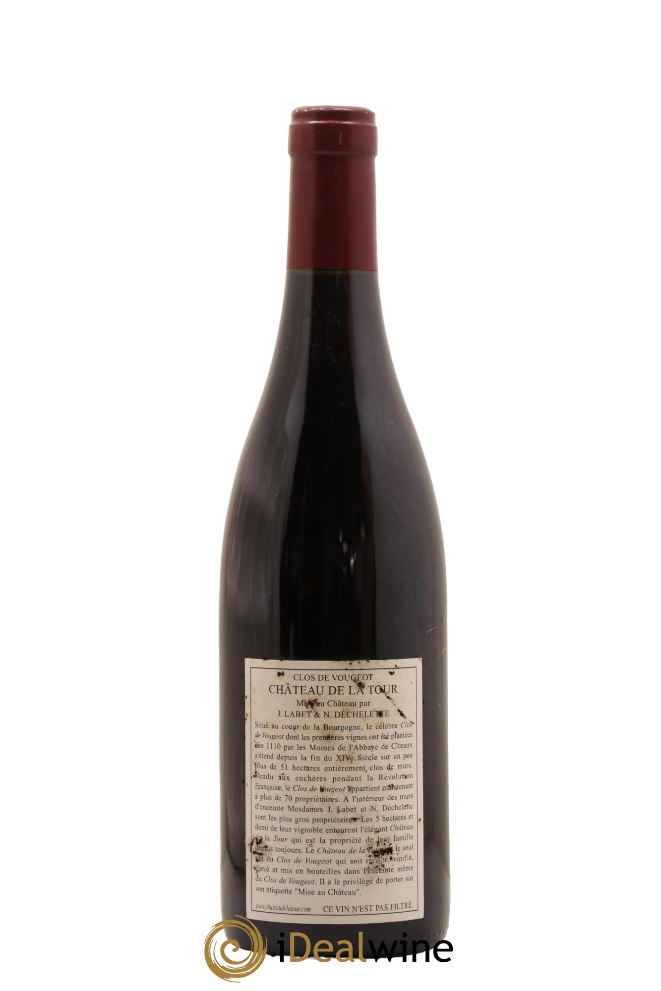 Clos de Vougeot Grand Cru Vieilles Vignes Château de La Tour 2005 - Lot de 1 bouteille - 1