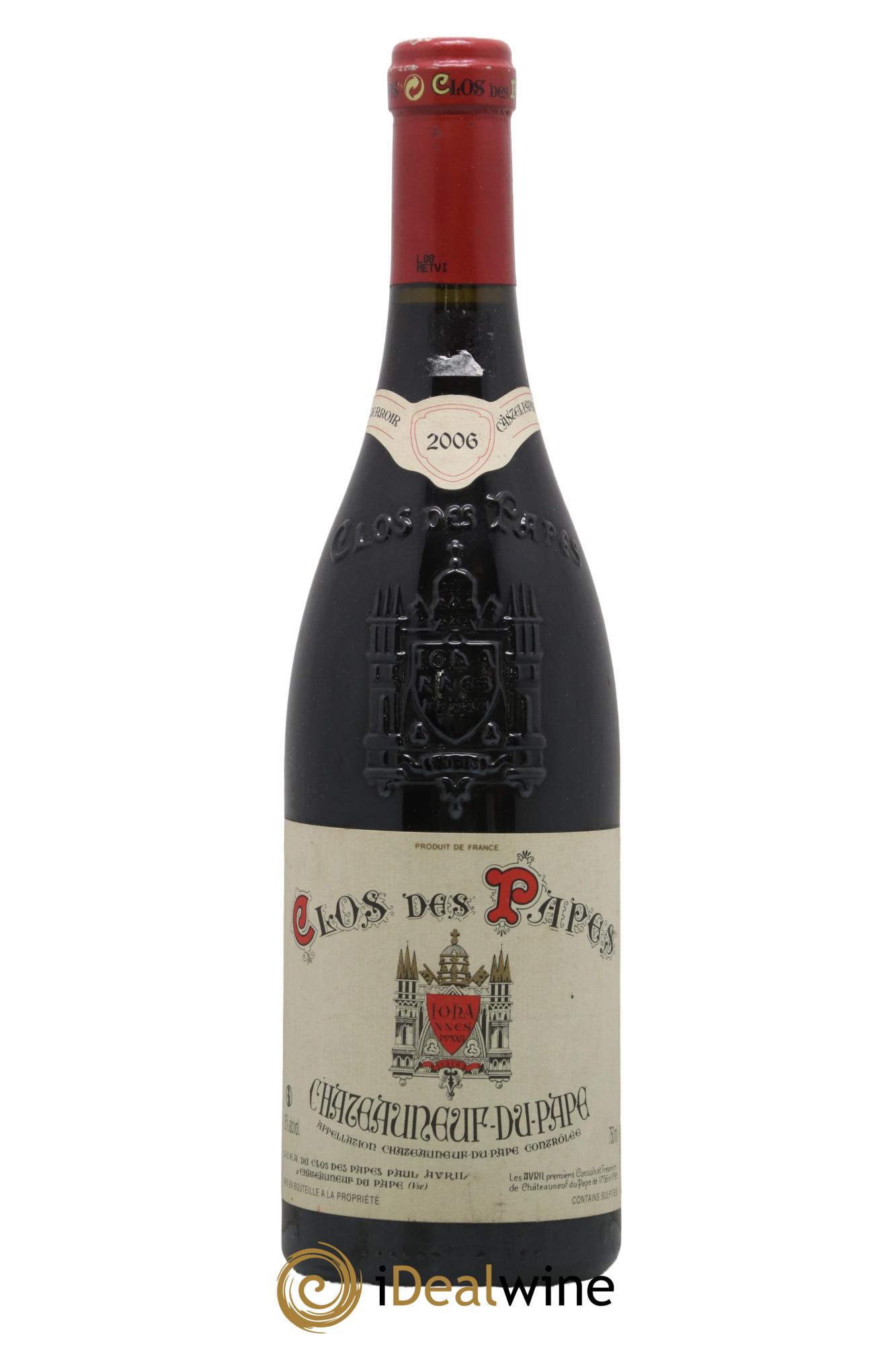 Châteauneuf-du-Pape Clos des Papes - Paul Avril 2006 - Lot de 1 bouteille - 0