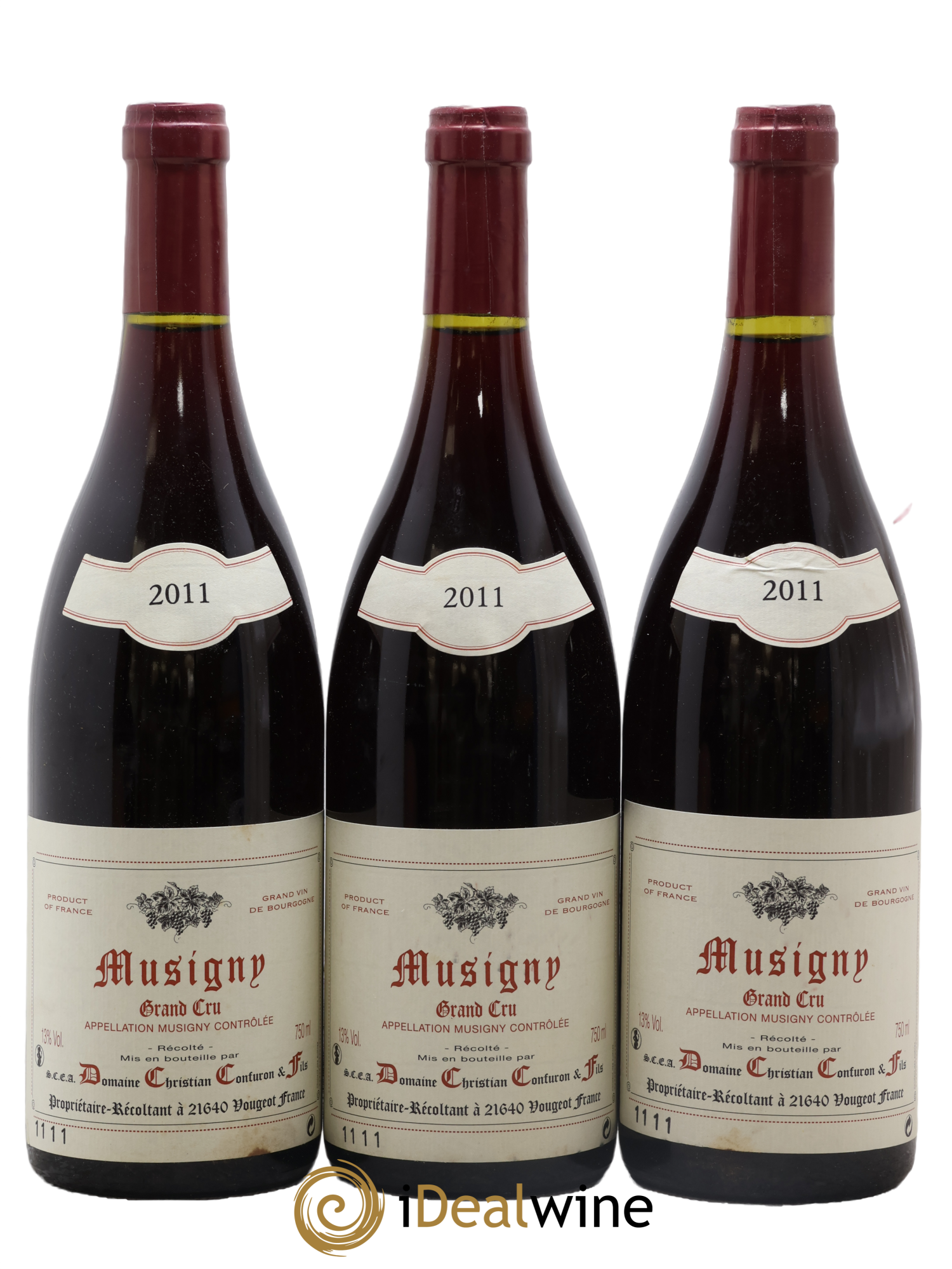 Musigny Grand Cru Christian Confuron 2011 - Lot of 3 bottles - 0