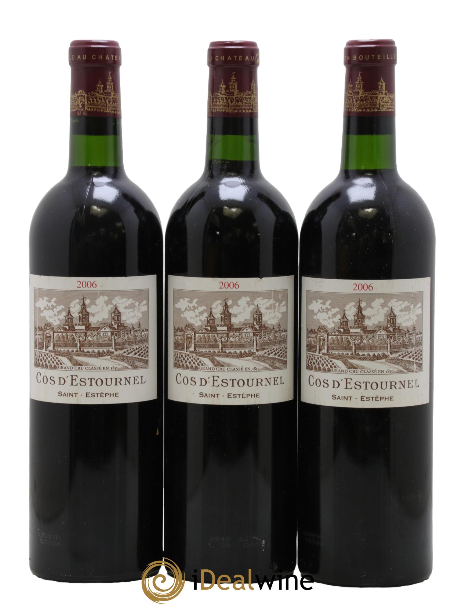 Cos d'Estournel 2ème Grand Cru Classé 2006 - Lot of 3 bottles - 0