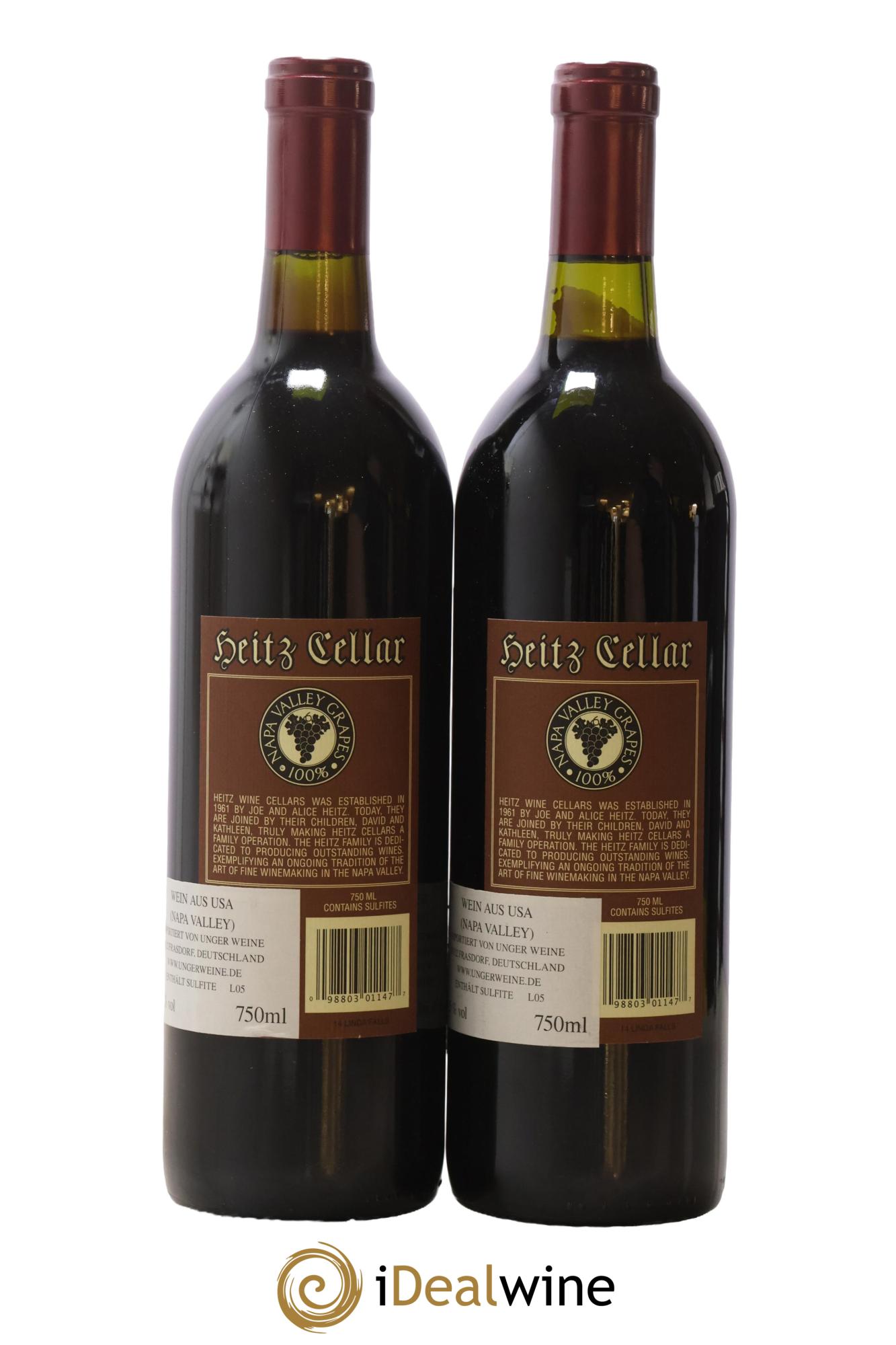 USA Cabernet Sauvignon Linda Falls Heitz 2014 - Lot of 2 bottles - 1