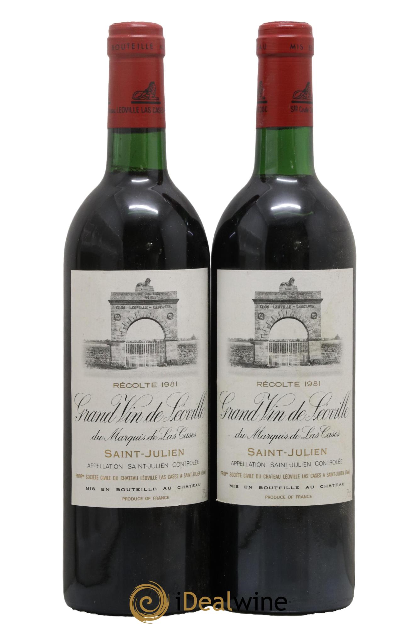 Château Léoville Las Cases 2ème Grand Cru Classé 1981 - Lot of 2 bottles - 0