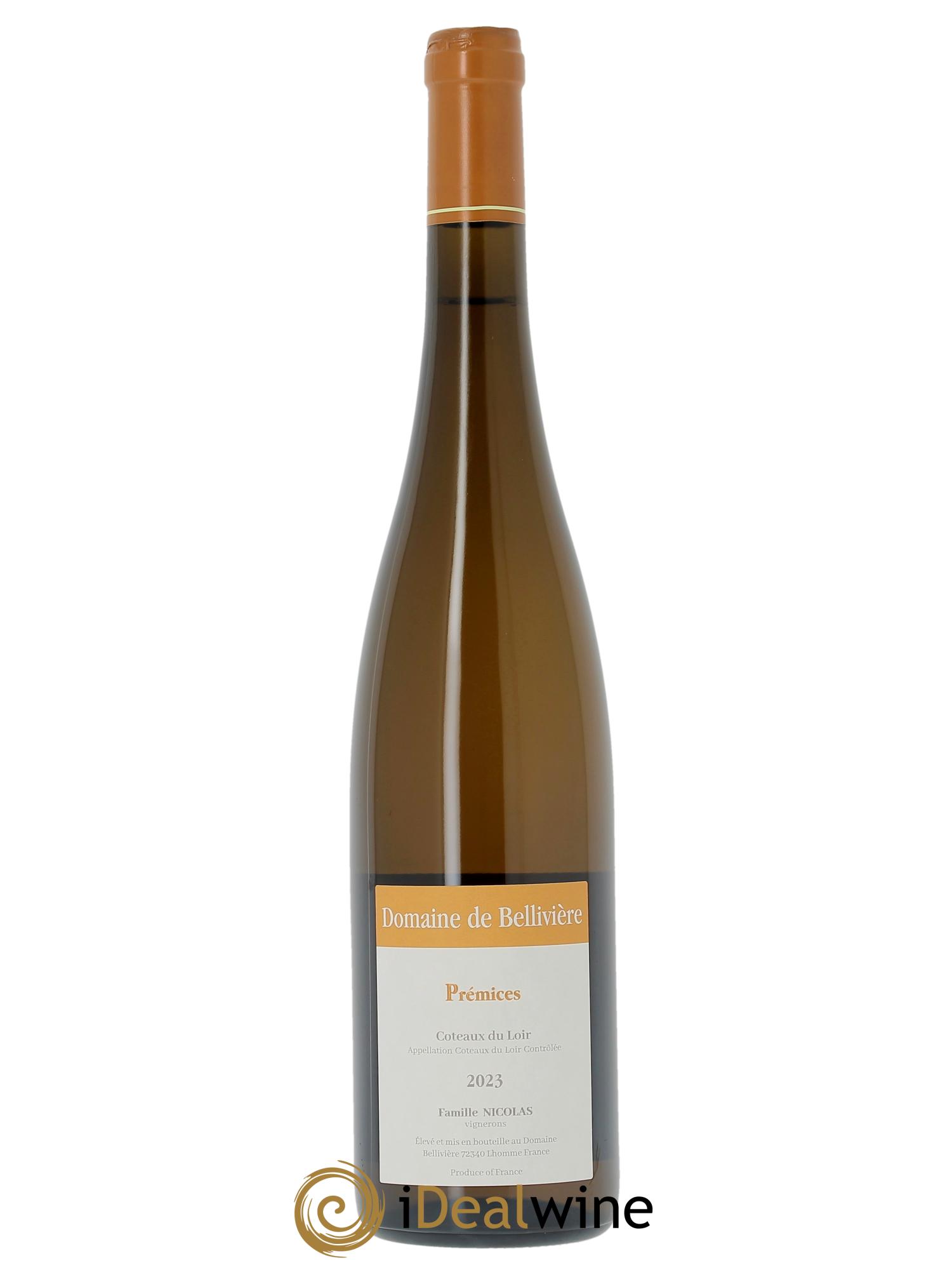 Coteaux du Loir Les Prémices Domaine de Bellivière  2023 - Lot de 1 bouteille - 0