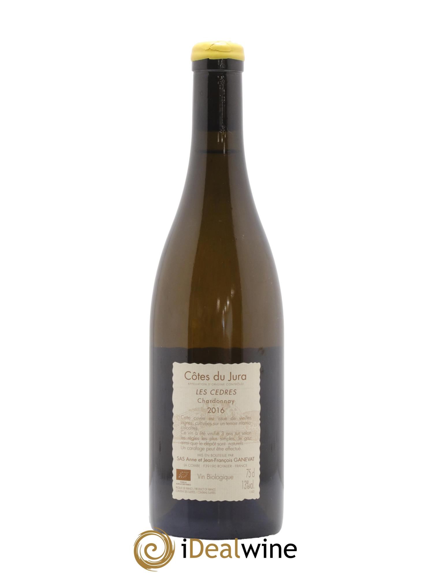 Vin de France (anciennement Côtes du Jura) Les Cèdres Anne et Jean François Ganevat 2016 - Lot de 1 bouteille - 1
