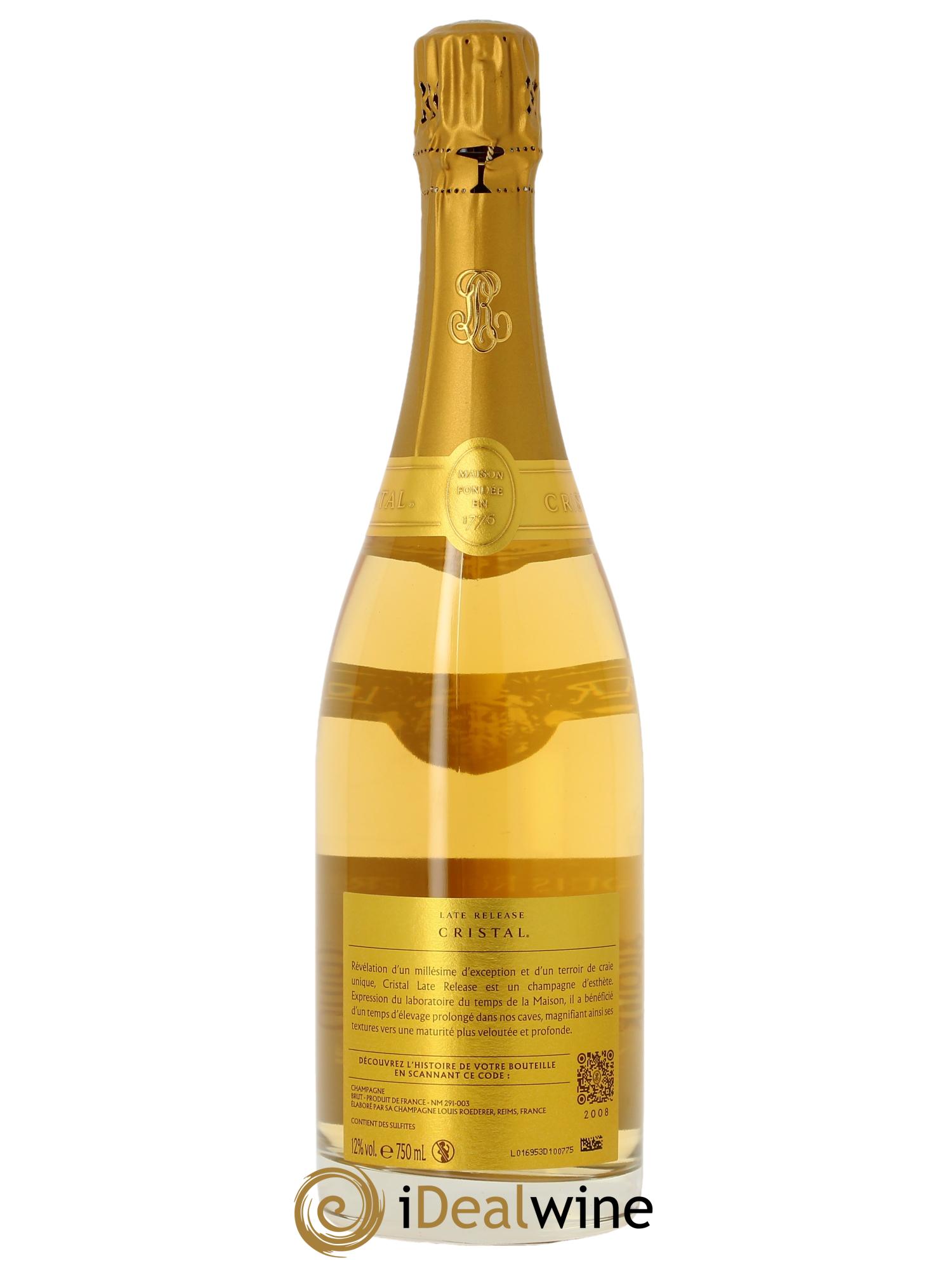 Cristal Late Release Louis Roederer 2008 - Lot de 1 bouteille - 2