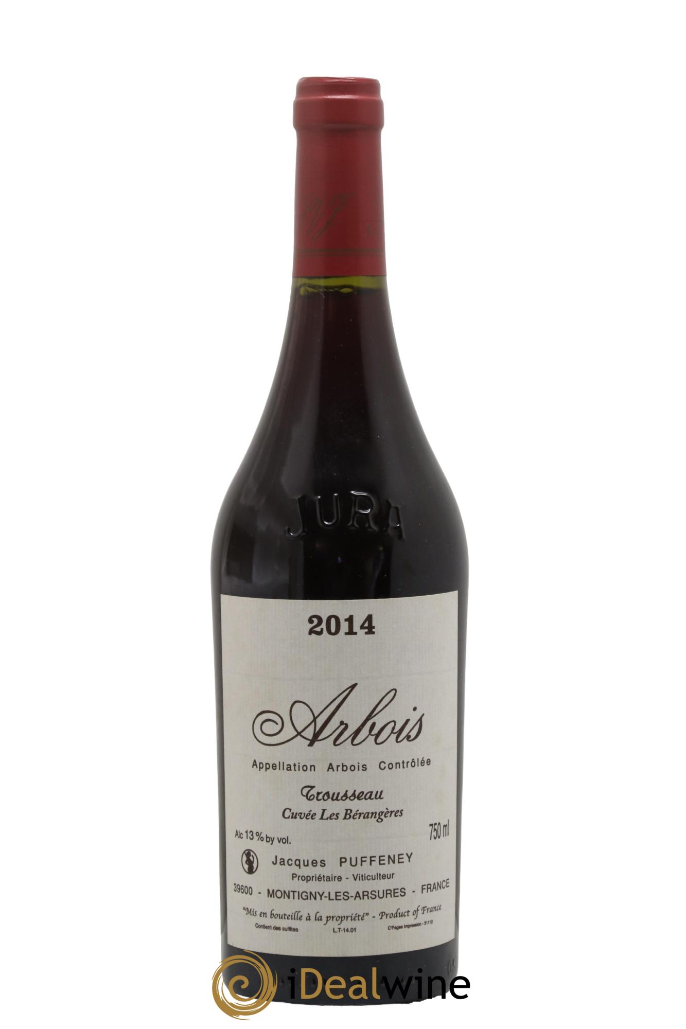 Arbois Trousseau Cuvée Les Bérangères Jacques Puffeney 2014 - Lot de 1 bouteille - 0