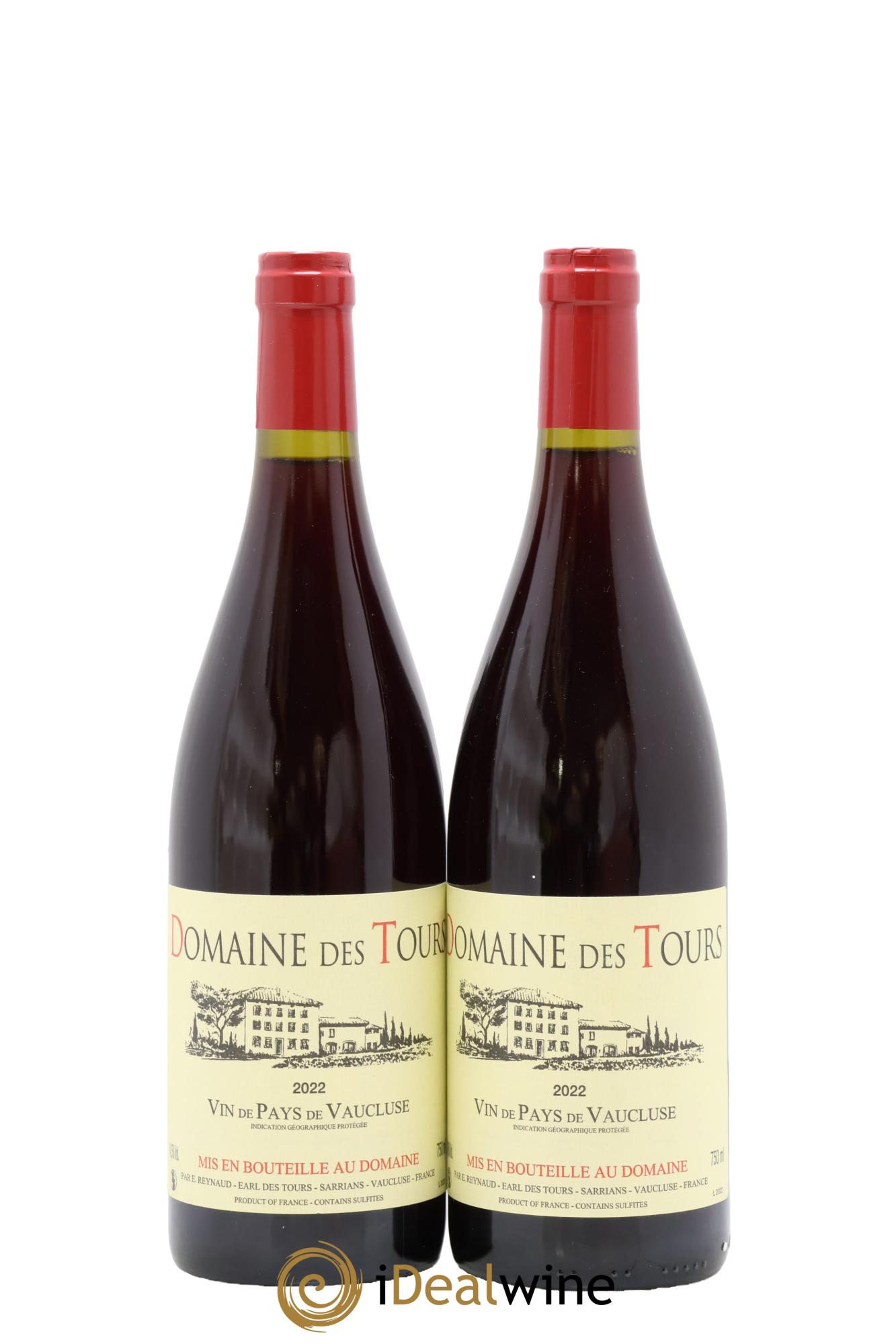 Vaucluse (Vin de Pays de Vaucluse) Domaine des Tours Emmanuel Reynaud 2022 - Lot de 2 bouteilles - 0