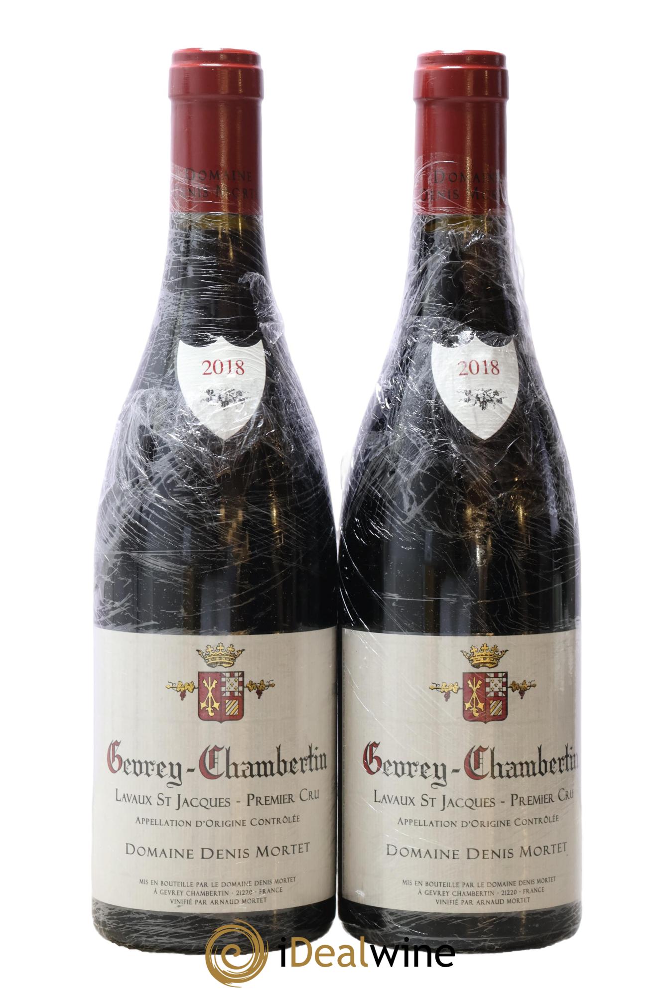 Gevrey-Chambertin 1er Cru Lavaux Saint Jacques Denis Mortet (Domaine) 2018 - Posten von 2 Flaschen - 0