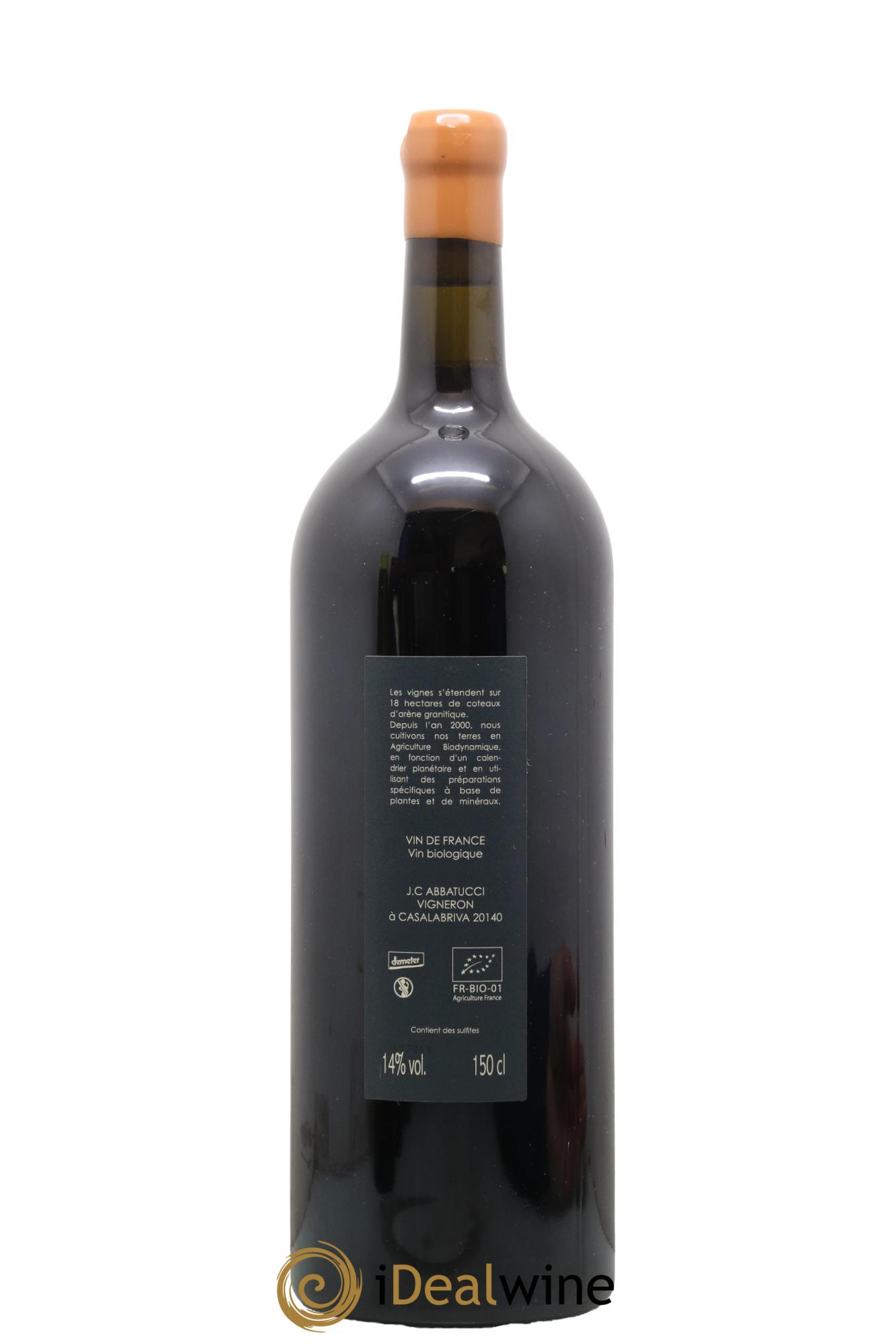 Vin de Corse Ministre Impérial Comte Abbatucci (Domaine) 2017 - Lot de 1 magnum - 1