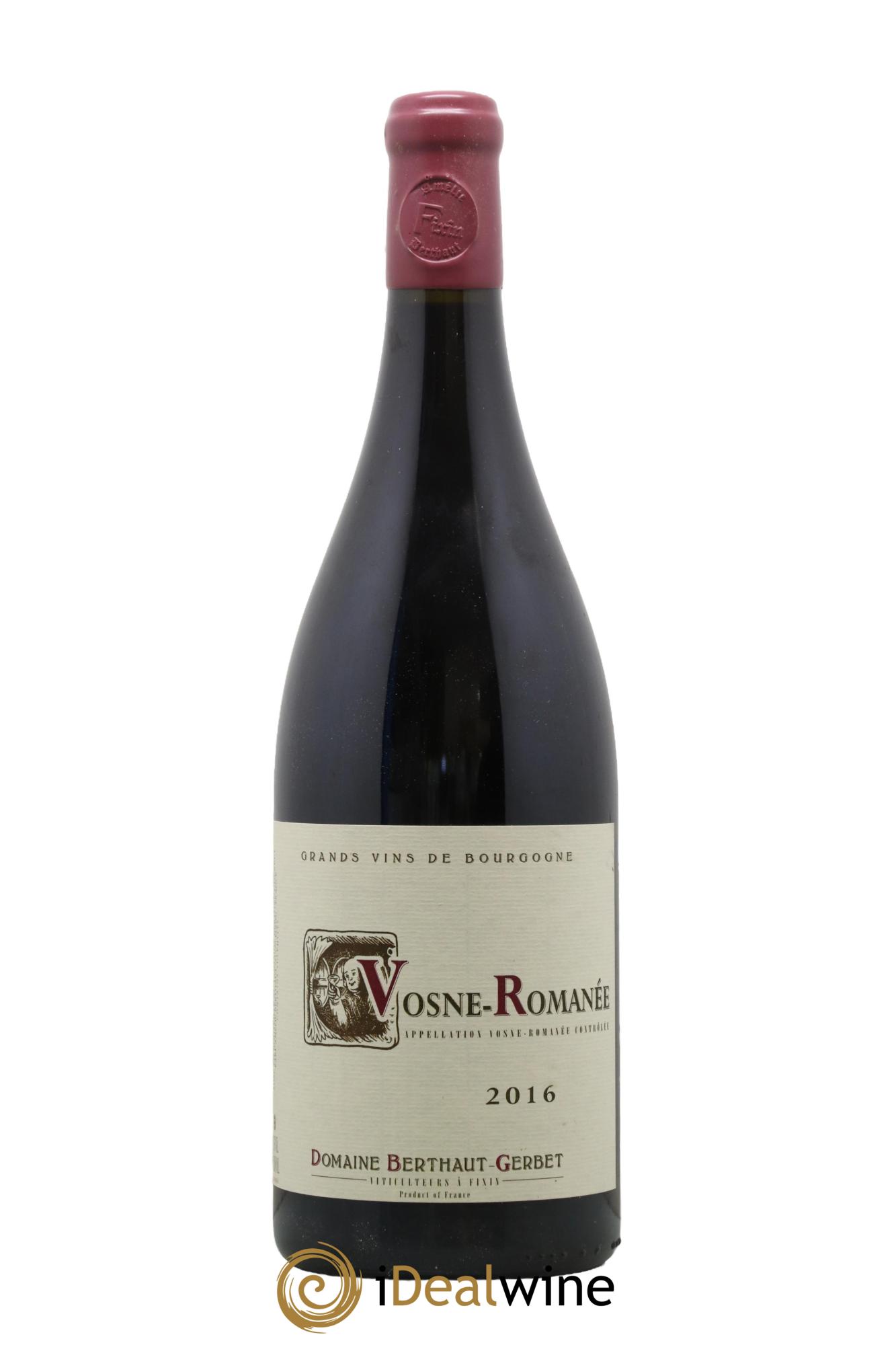 Vosne-Romanée Berthaut Gerbet (Domaine) 2016 - Lot de 1 magnum - 0