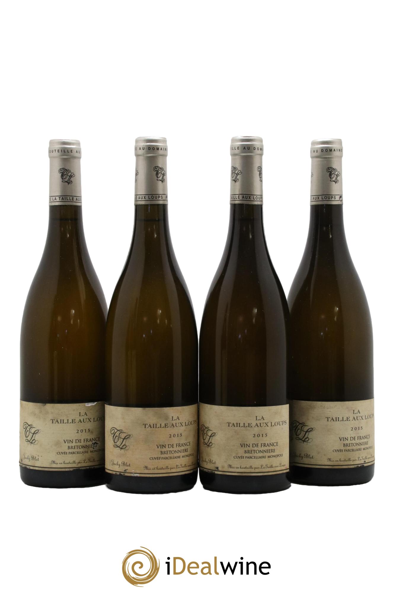 Vin de France Bretonnière La Taille aux Loups - Jacky Blot 2015 - Lot of 4 bottles - 0