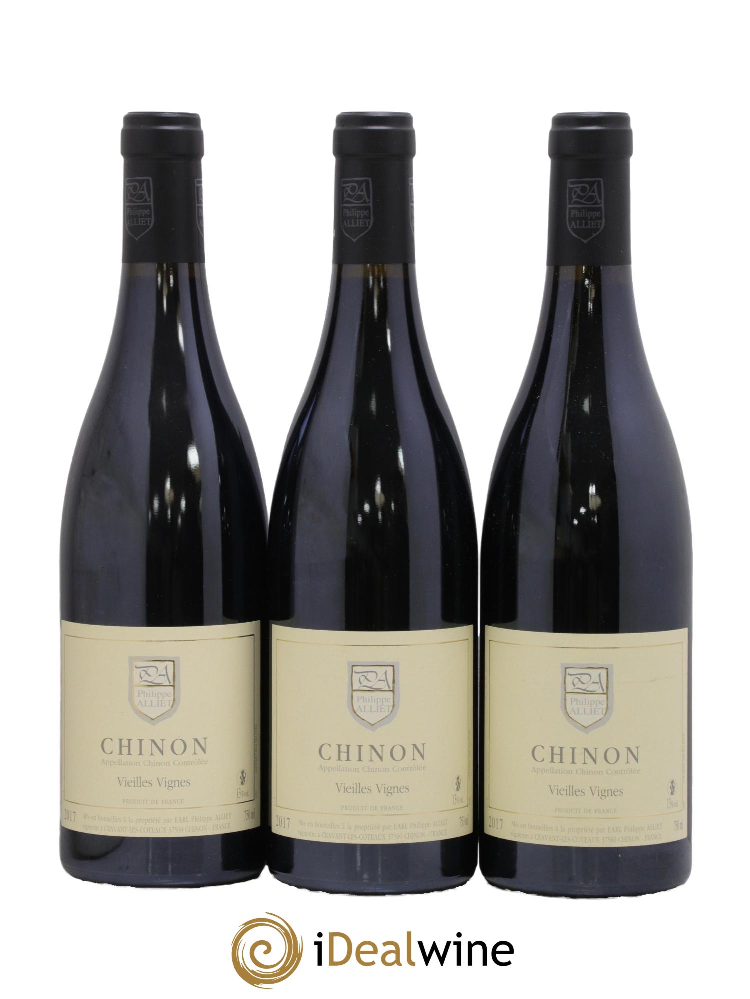 Chinon Vieilles Vignes Philippe Alliet 2017 - Lot de 3 bouteilles - 0