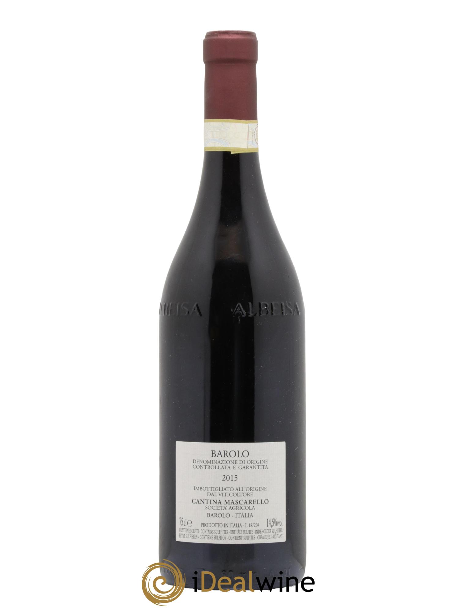 Barolo DOCG Bartolo Mascarello 2015 - Lot de 1 bouteille - 1