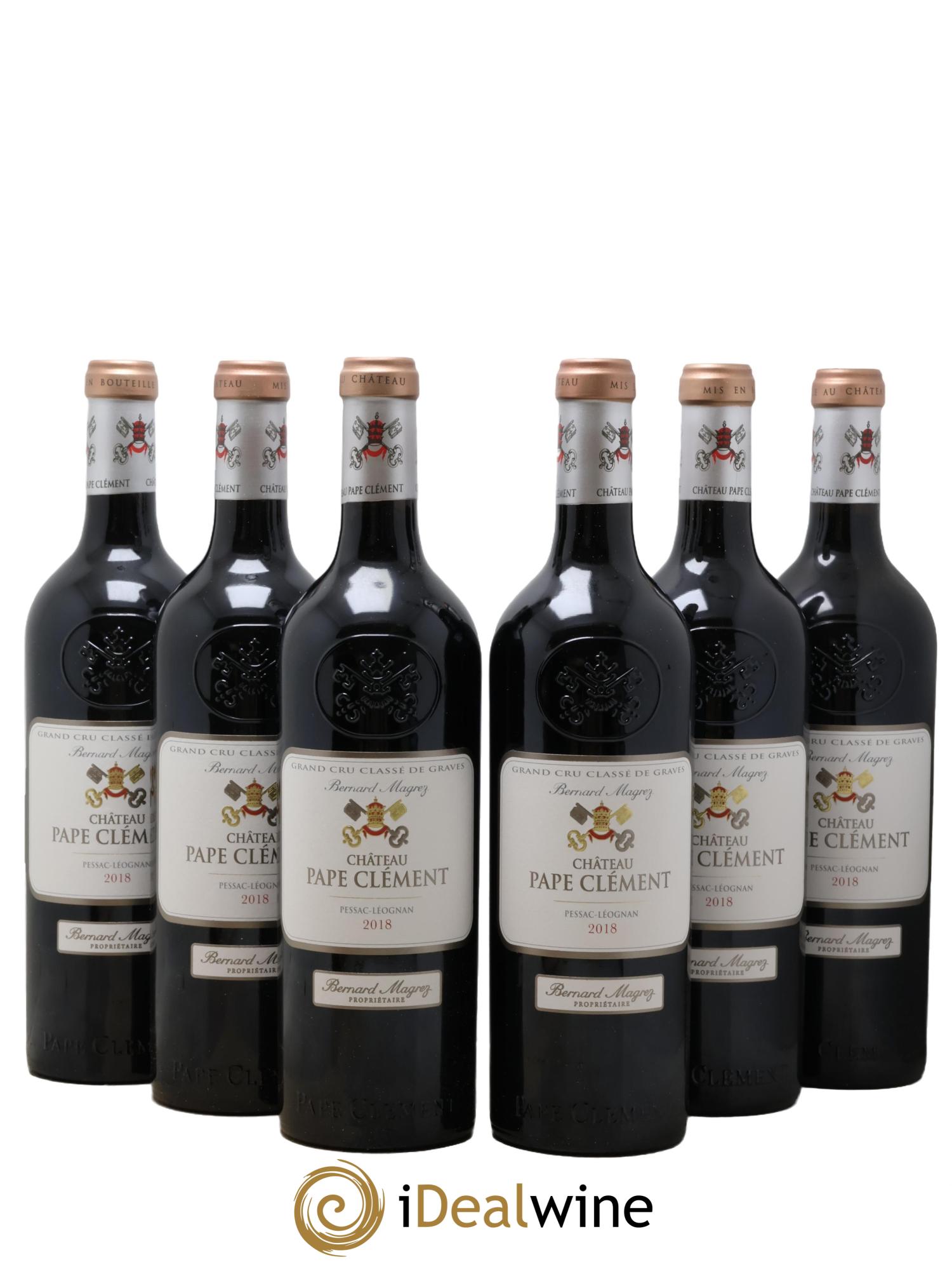 Château Pape Clément Cru Classé de Graves  2018 - Posten von 6 Flaschen - 0