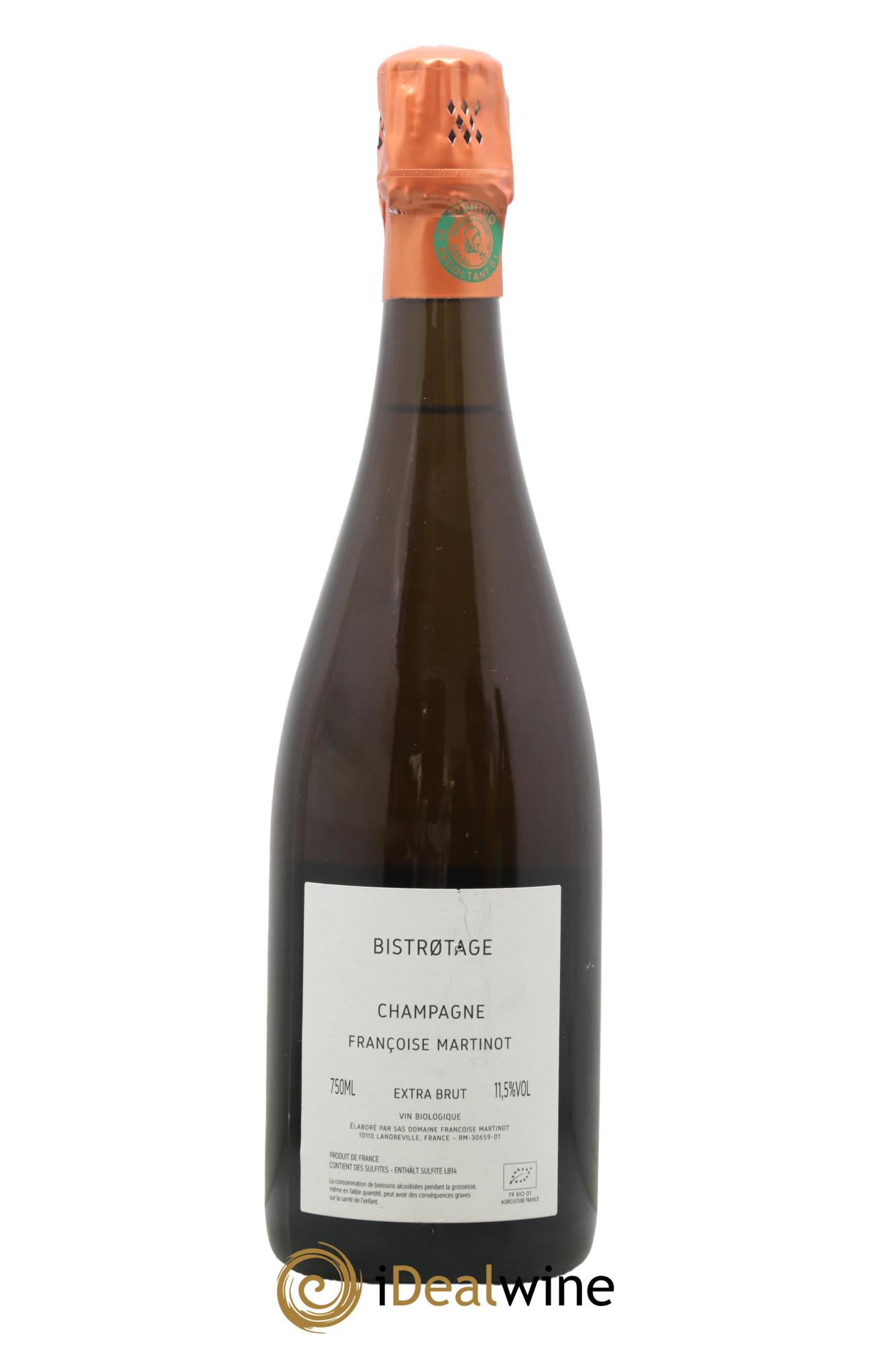 Bistrotage B.14 plus 1 Extra-Brut Françoise Martinot - Charles Dufour - Lot de 1 bouteille - 1