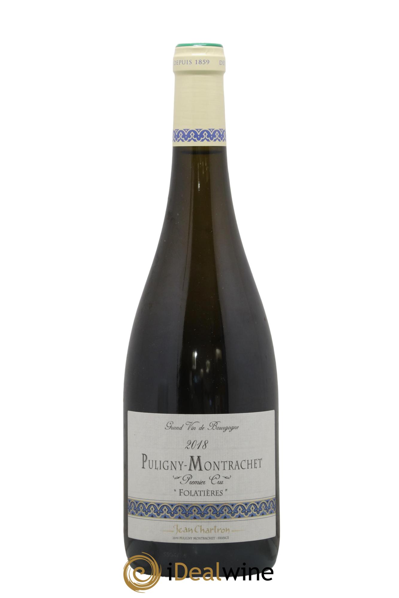 Puligny-Montrachet 1er Cru Folatières Jean Chartron (Domaine) 2018 - Posten von 1 Flasche - 0