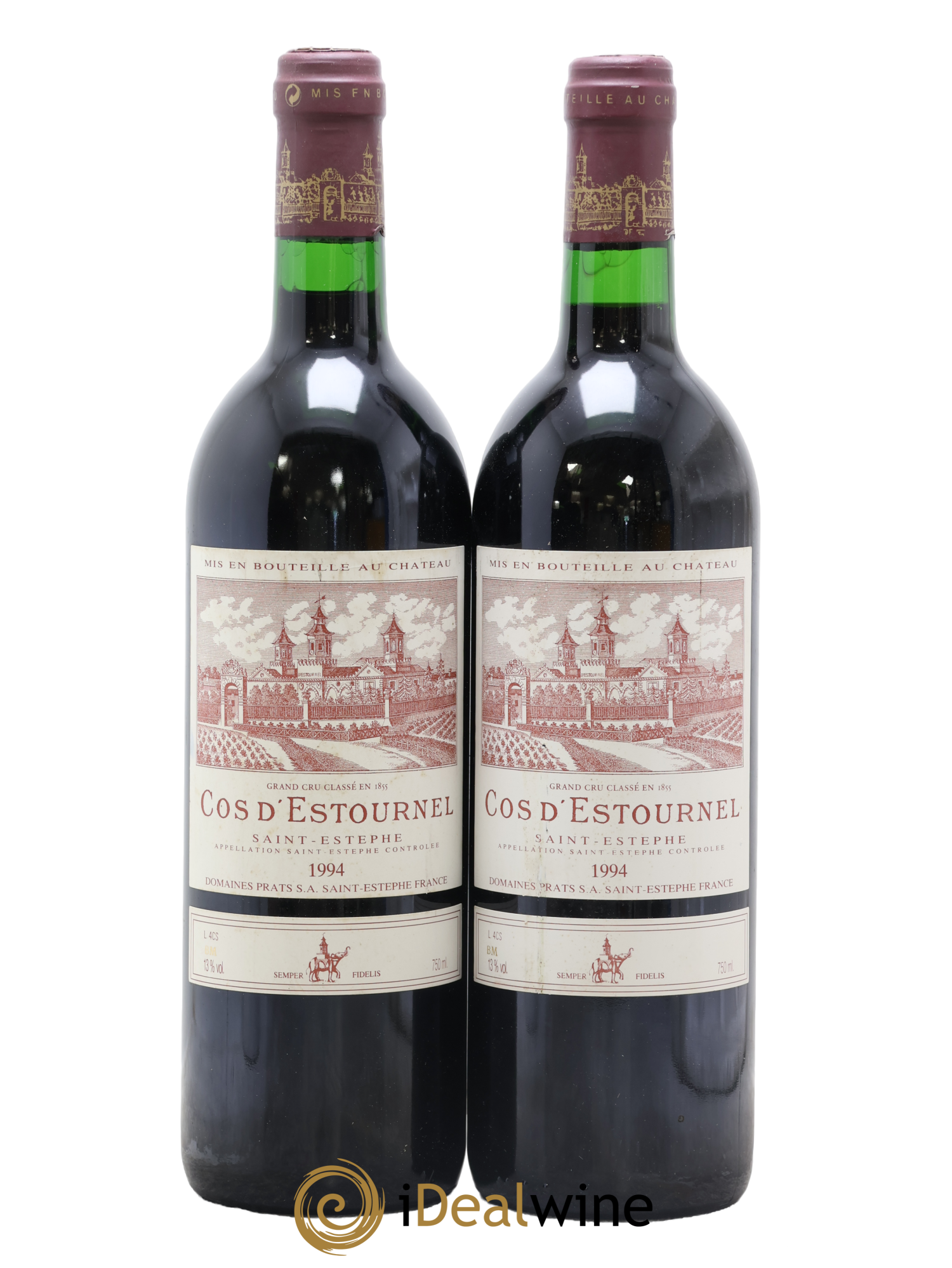 Cos d'Estournel 2ème Grand Cru Classé 1994 - Lot of 2 bottles - 0