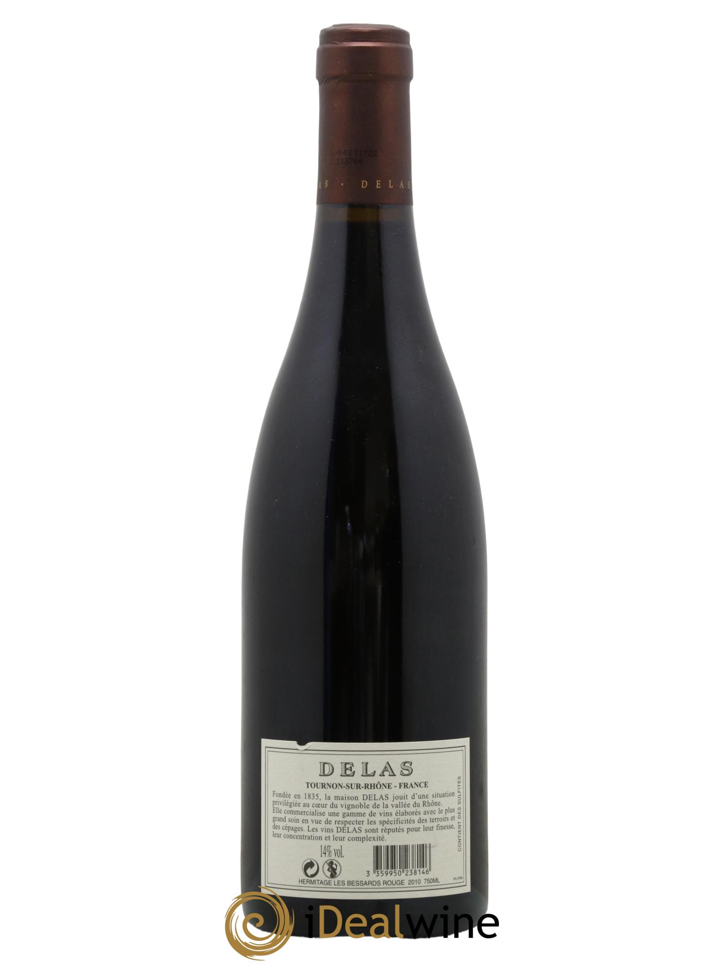 Hermitage Les Bessards Delas Frères 2010 - Lot de 1 bouteille - 1