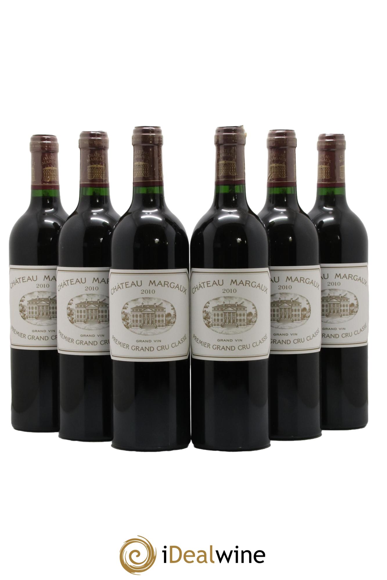 Château Margaux 1er Grand Cru Classé 2010 - Lot de 6 bouteilles - 0