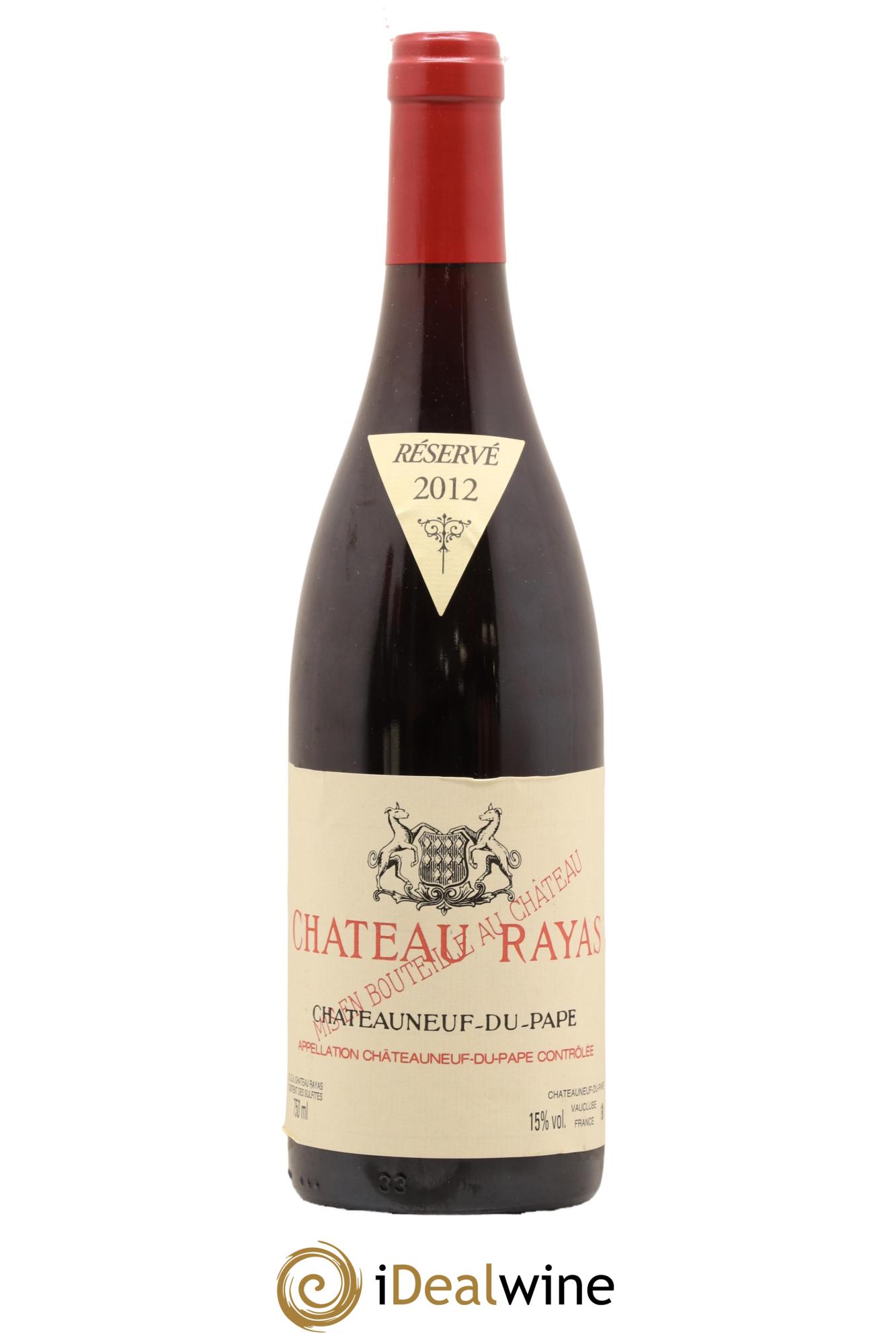 Châteauneuf-du-Pape Château Rayas Emmanuel Reynaud 2012 - Lot de 1 bouteille - 0