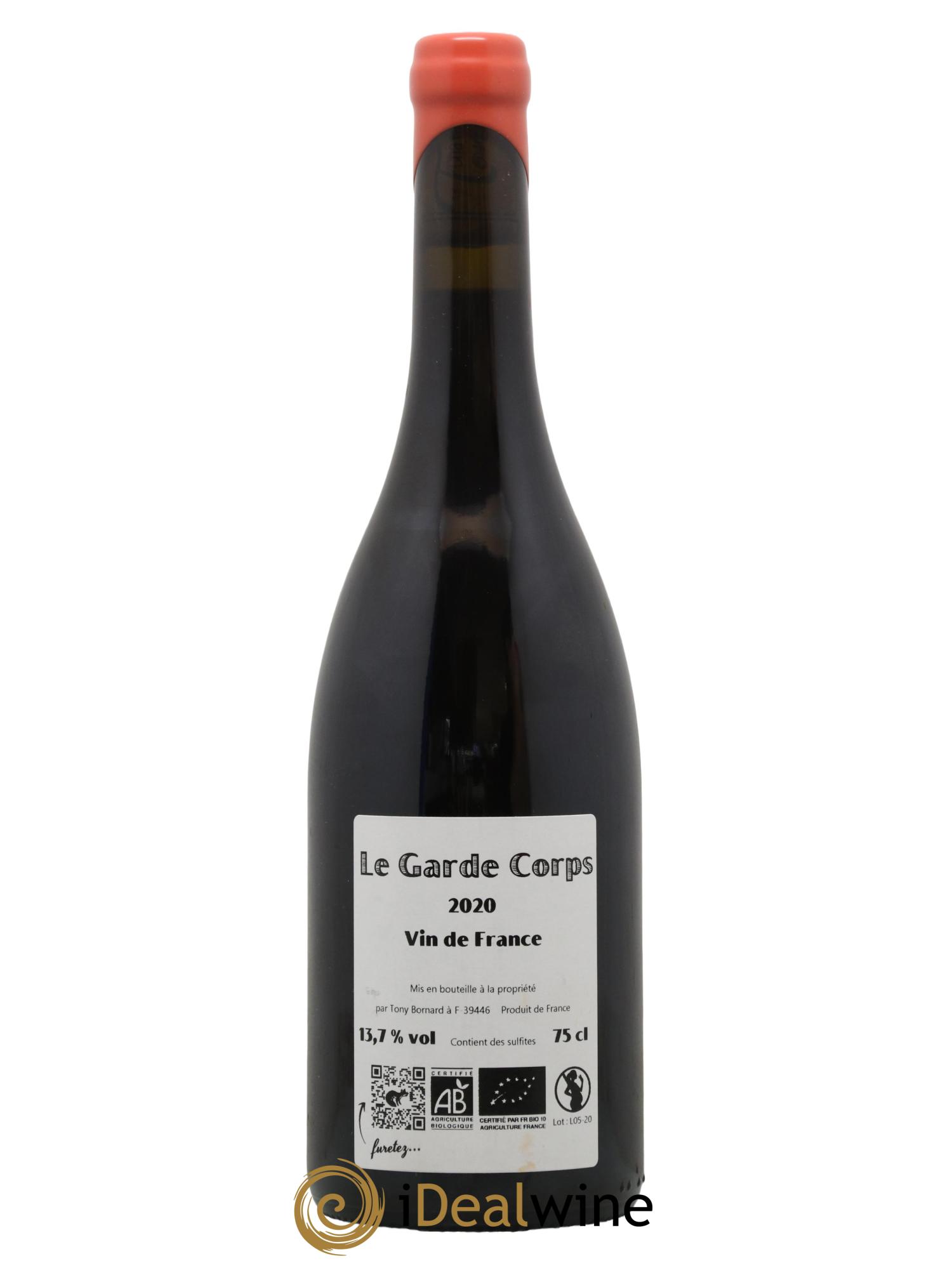 Arbois Pupillin Trousseau Le Garde Corps Bornard 2020 - Lotto di 1 bottiglia - 1