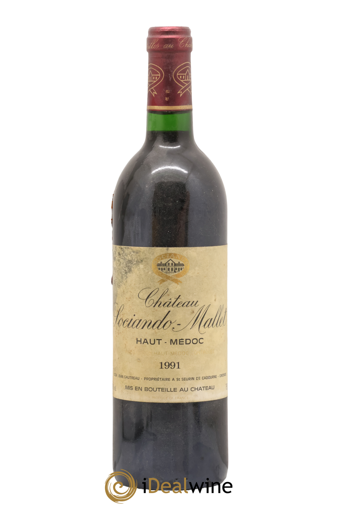 Château Sociando Mallet 1991 - Lot de 1 bouteille - 0