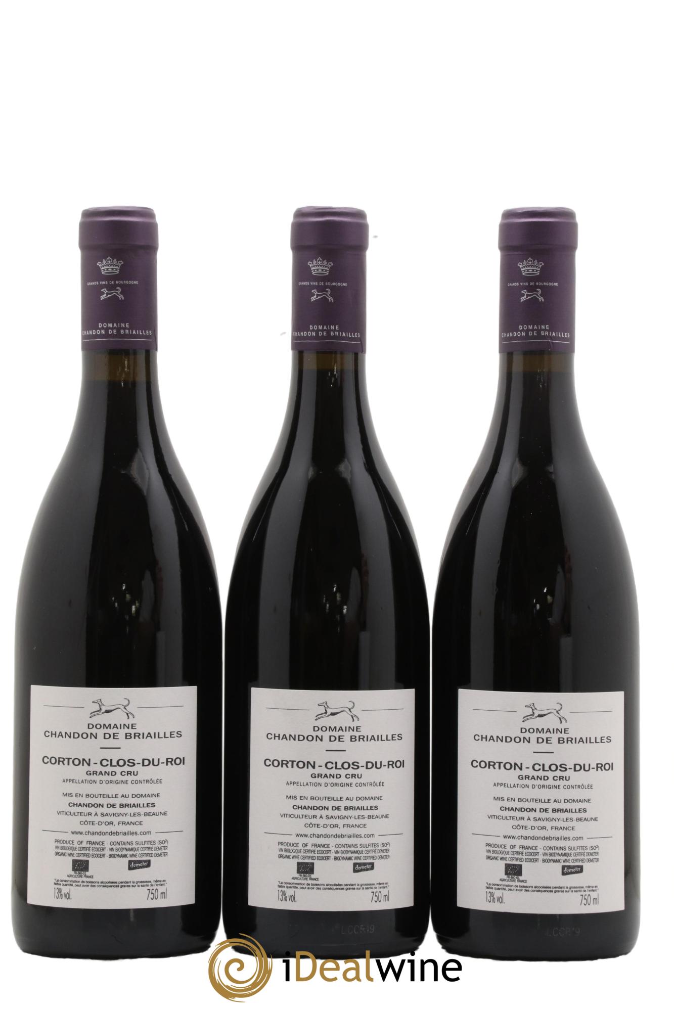 Corton Grand Cru Clos du Roi Chandon de Briailles 2019 - Posten von 3 Flaschen - 1