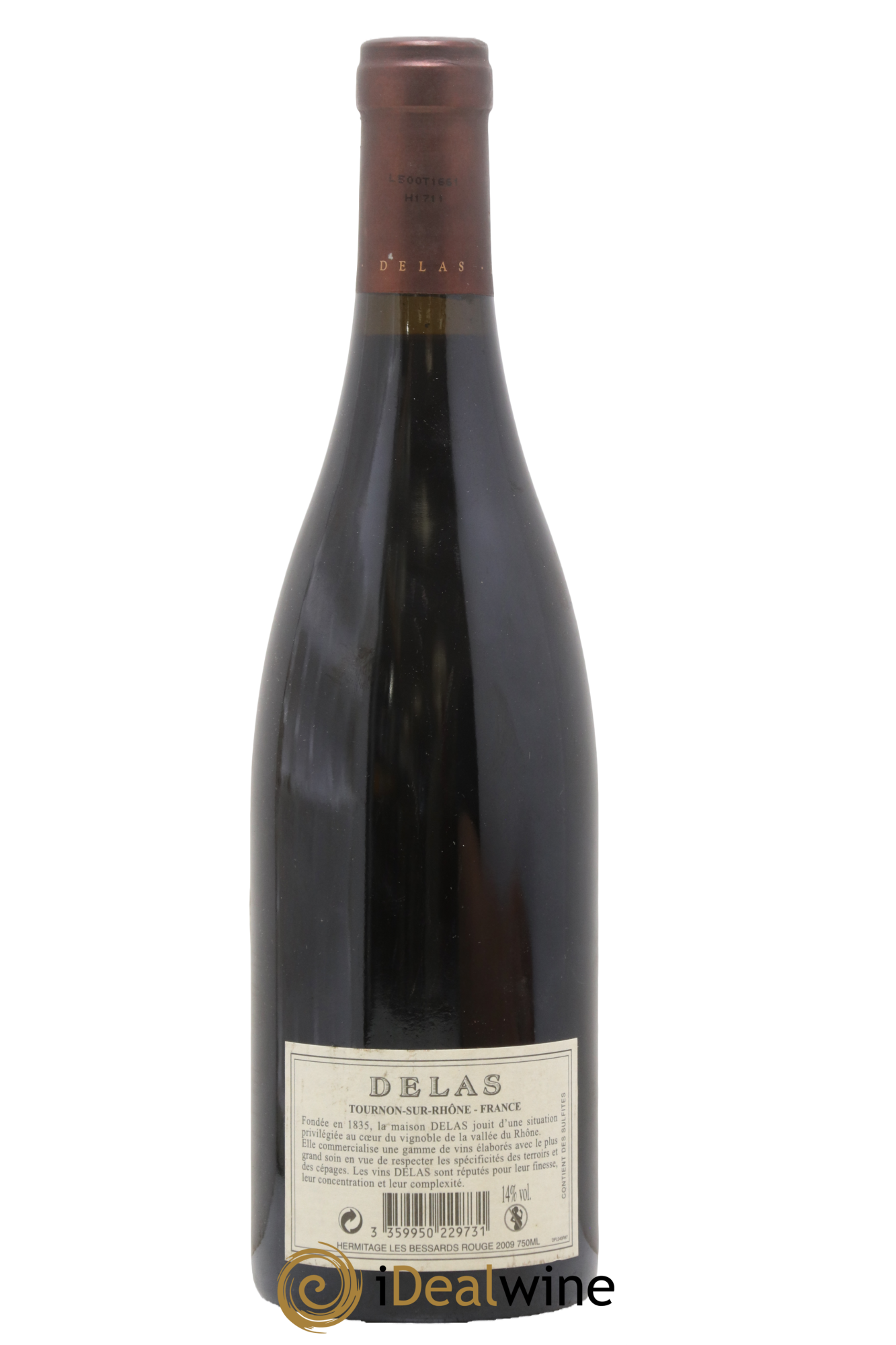 Hermitage Les Bessards Delas Frères 2009 - Lot de 1 bouteille - 1