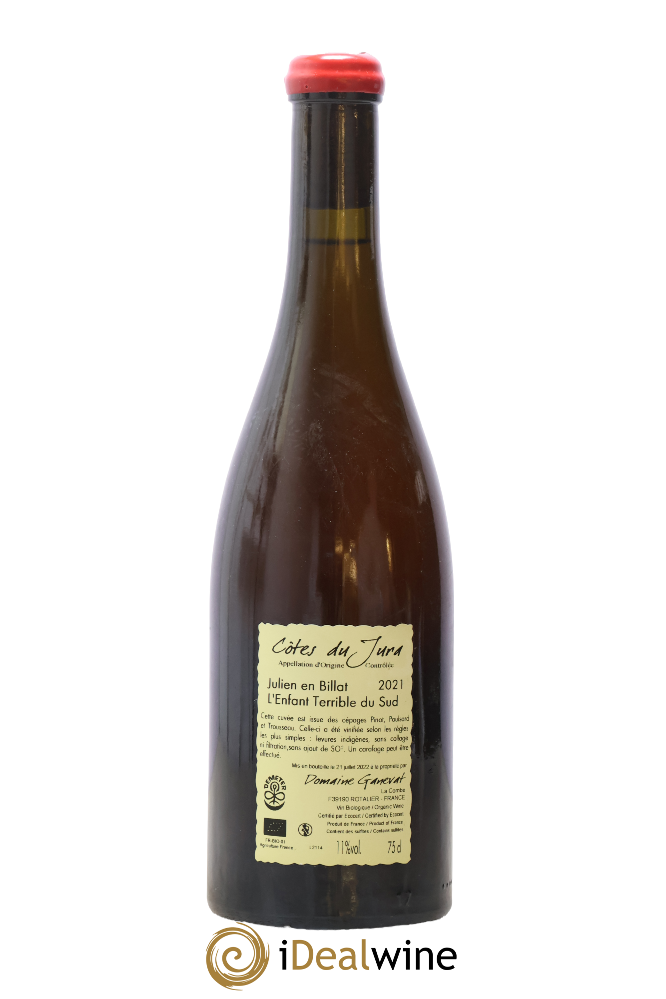 Côtes du Jura Julien en Billat l'enfant terrible du Sud Jean-François Ganevat (Domaine) 2021 - Posten von 1 Flasche - 1