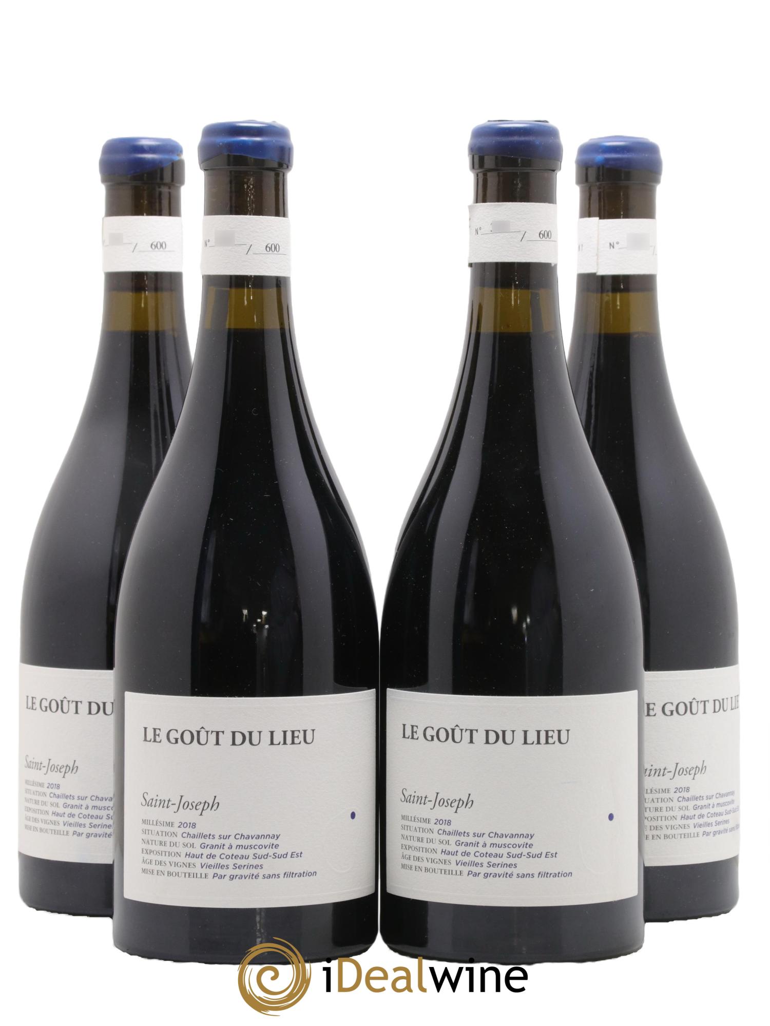 Saint-Joseph Le Goût du Lieu Domaine Tardieu-Laurent 2018 - Lot de 4 bouteilles - 0