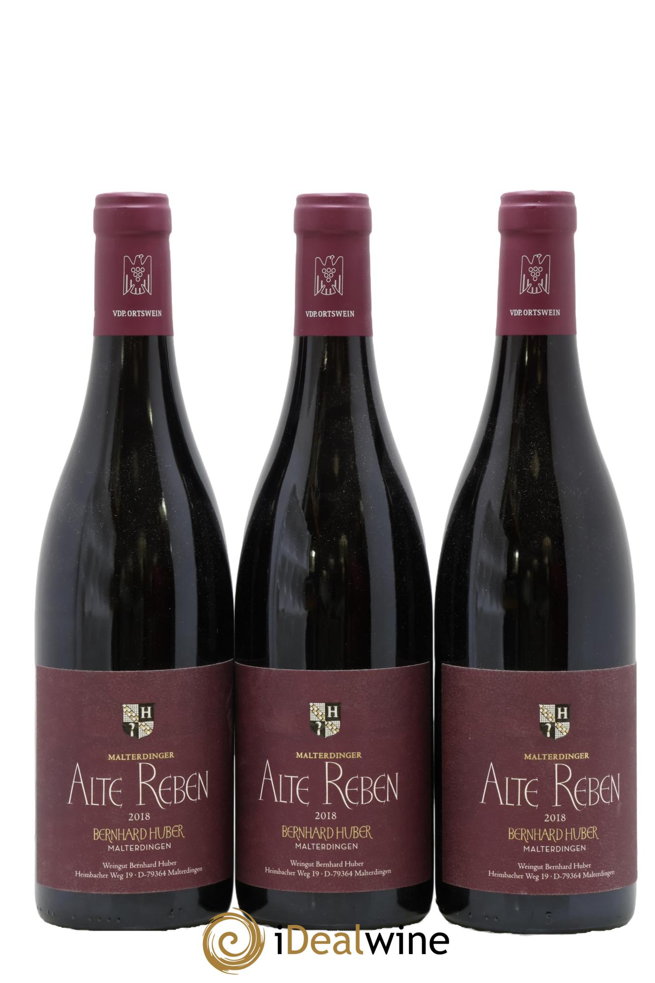 Allemagne Alte Reben Spätburgunder Weingut Bernhard Huber 2018 - Lot de 3 bouteilles - 0