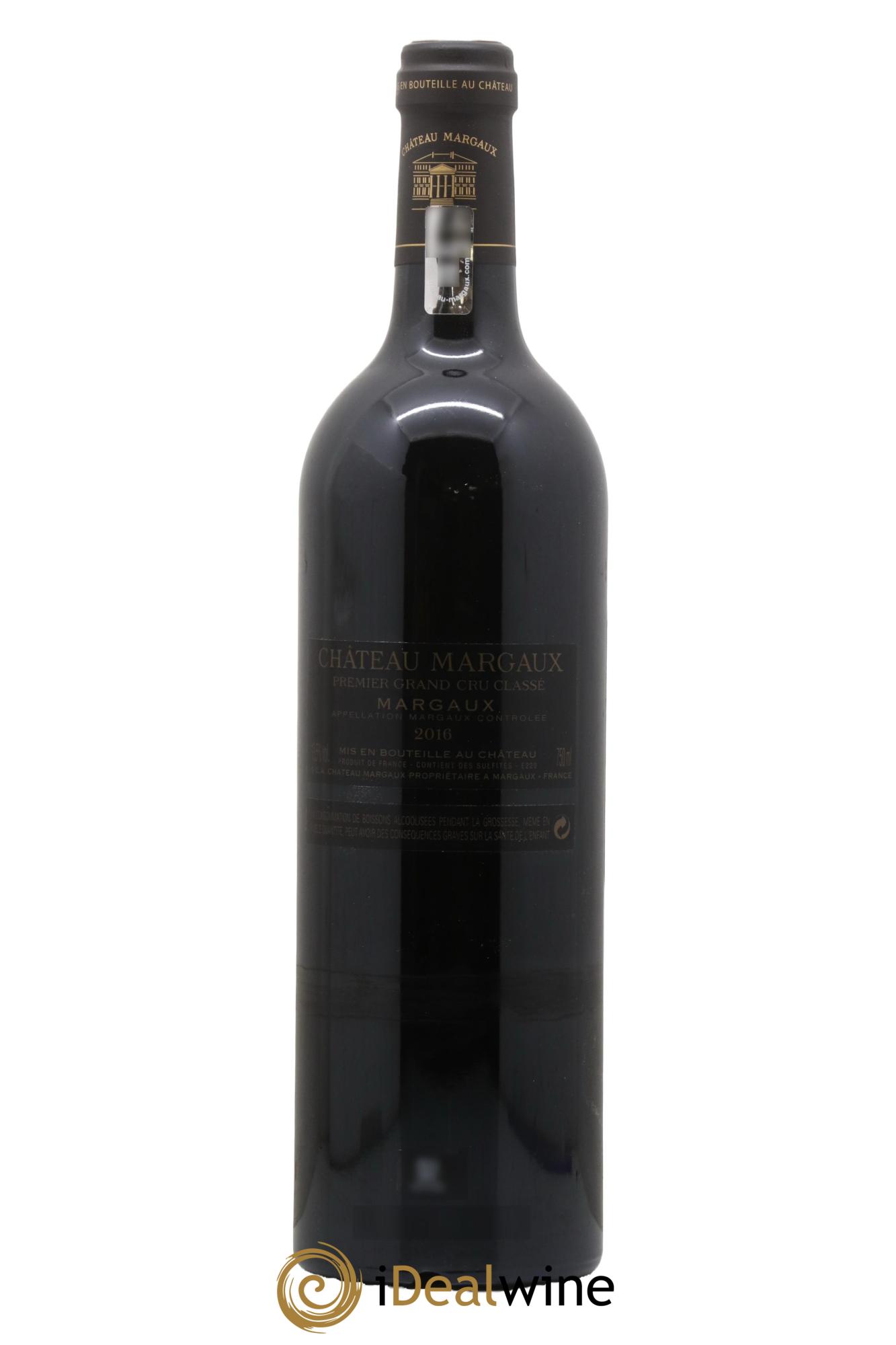 Château Margaux 1er Grand Cru Classé 2016 - Lot de 1 bouteille - 1