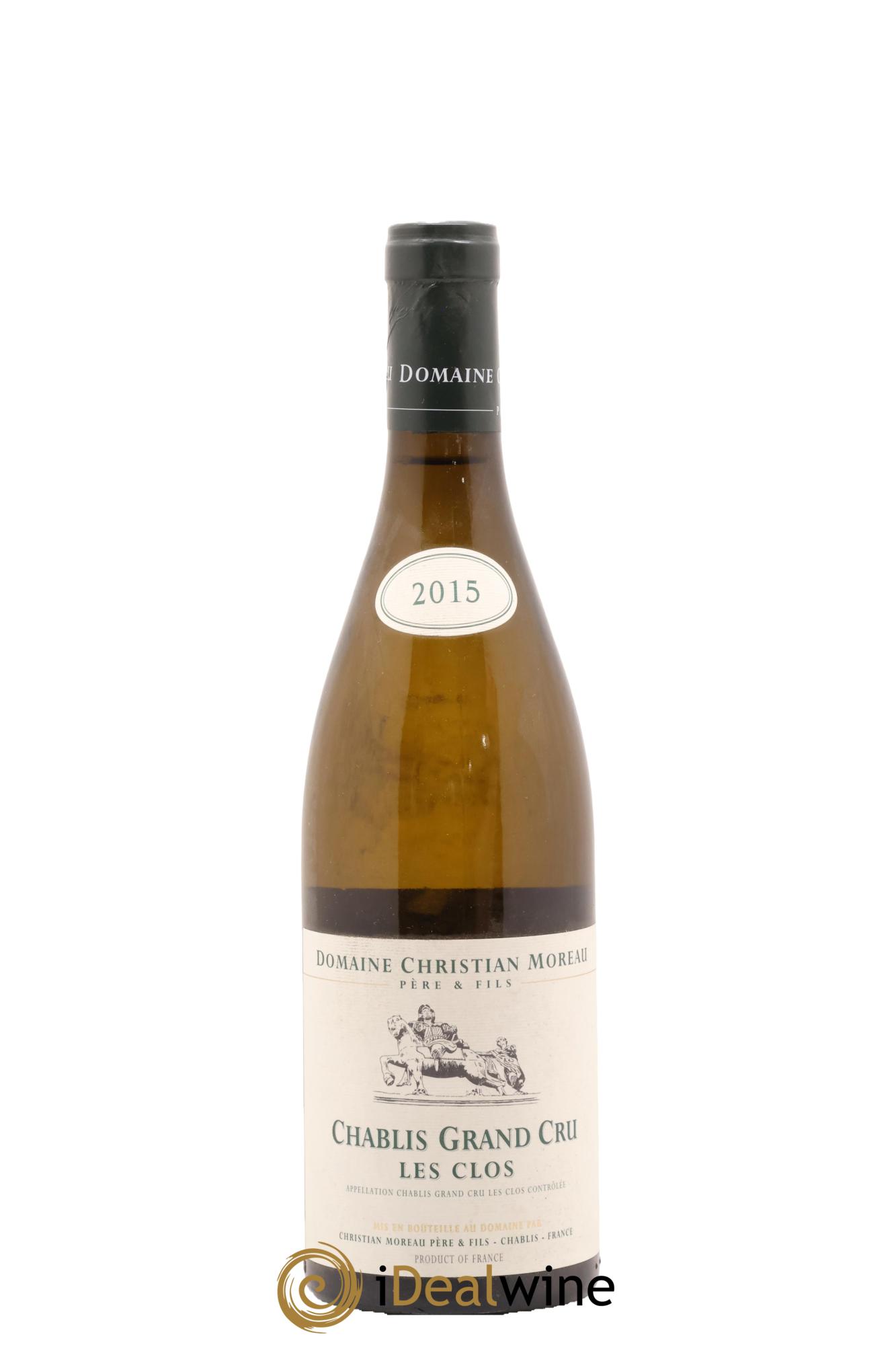 Chablis Grand Cru Les Clos Christian Moreau 2015 - Lot de 1 bouteille - 0