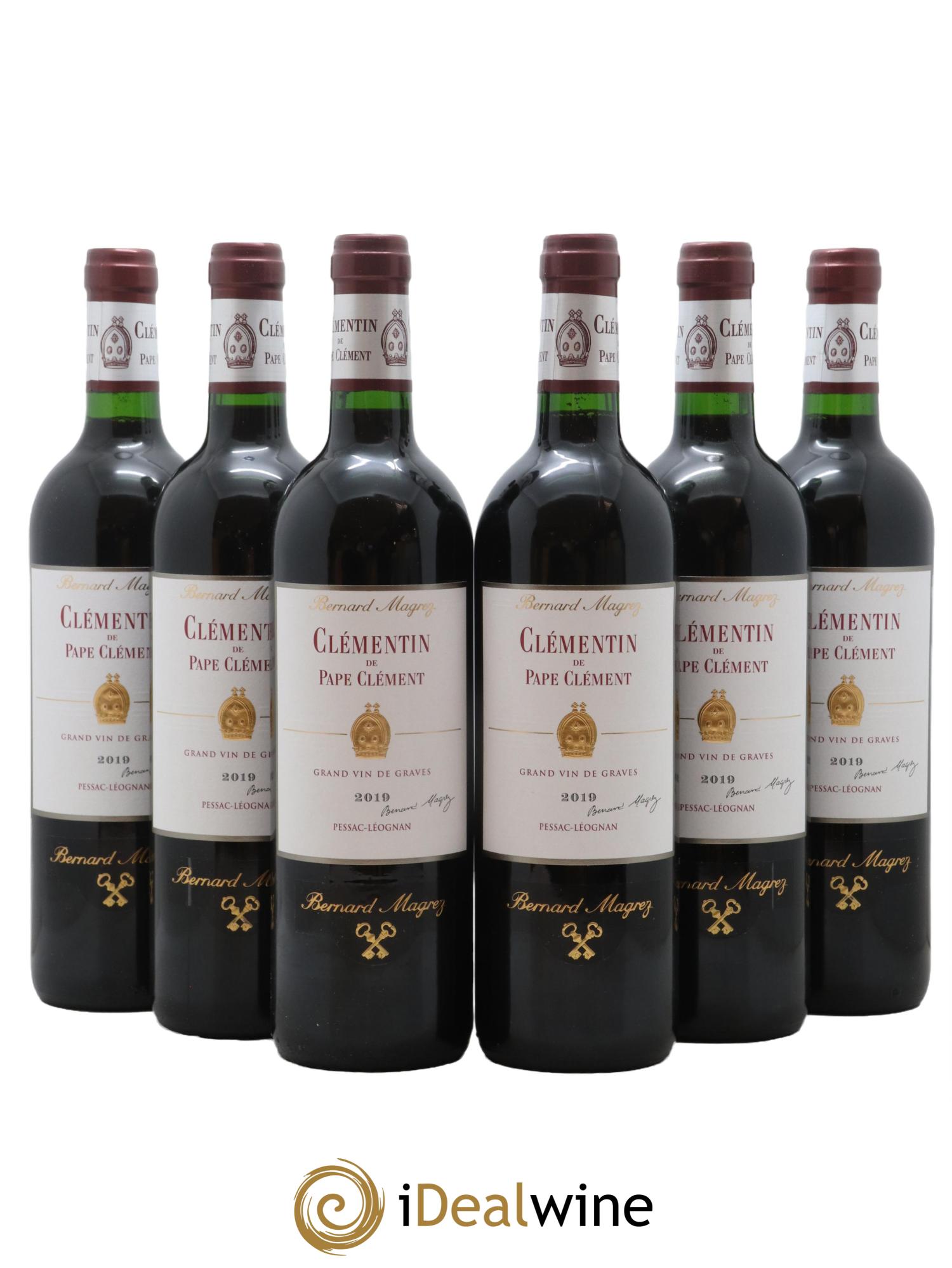 Le Clémentin de Pape Clément Second Vin 2019 - Lot of 6 bottles - 0