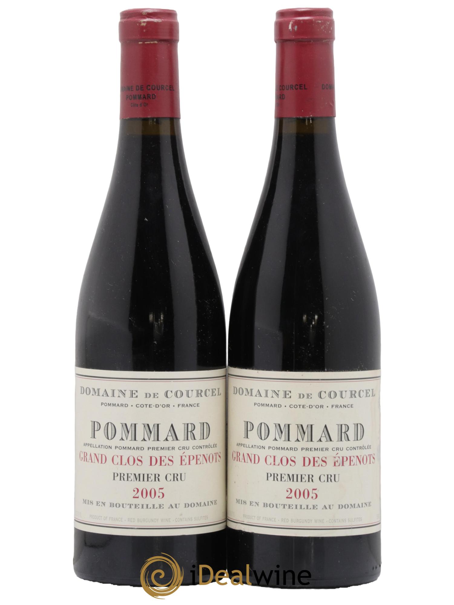 Pommard 1er Cru Grand Clos des Epenots de Courcel (Domaine) 2005 - Lot de 2 bouteilles - 0