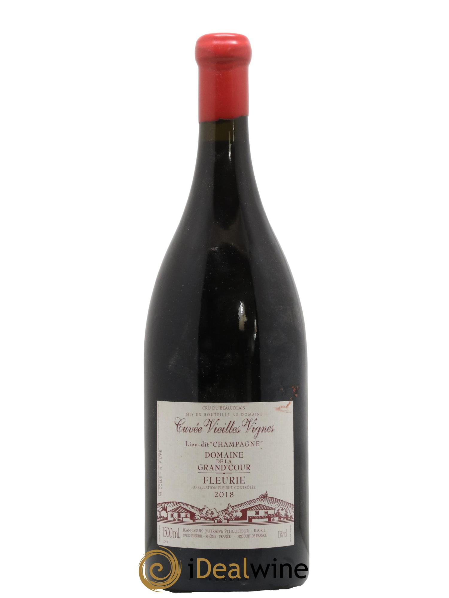 Fleurie Champagne - Cuvée Vieilles Vignes Grand'cour (Domaine de la) - Jean-Louis Dutraive 2018 - Lot de 1 magnum - 0