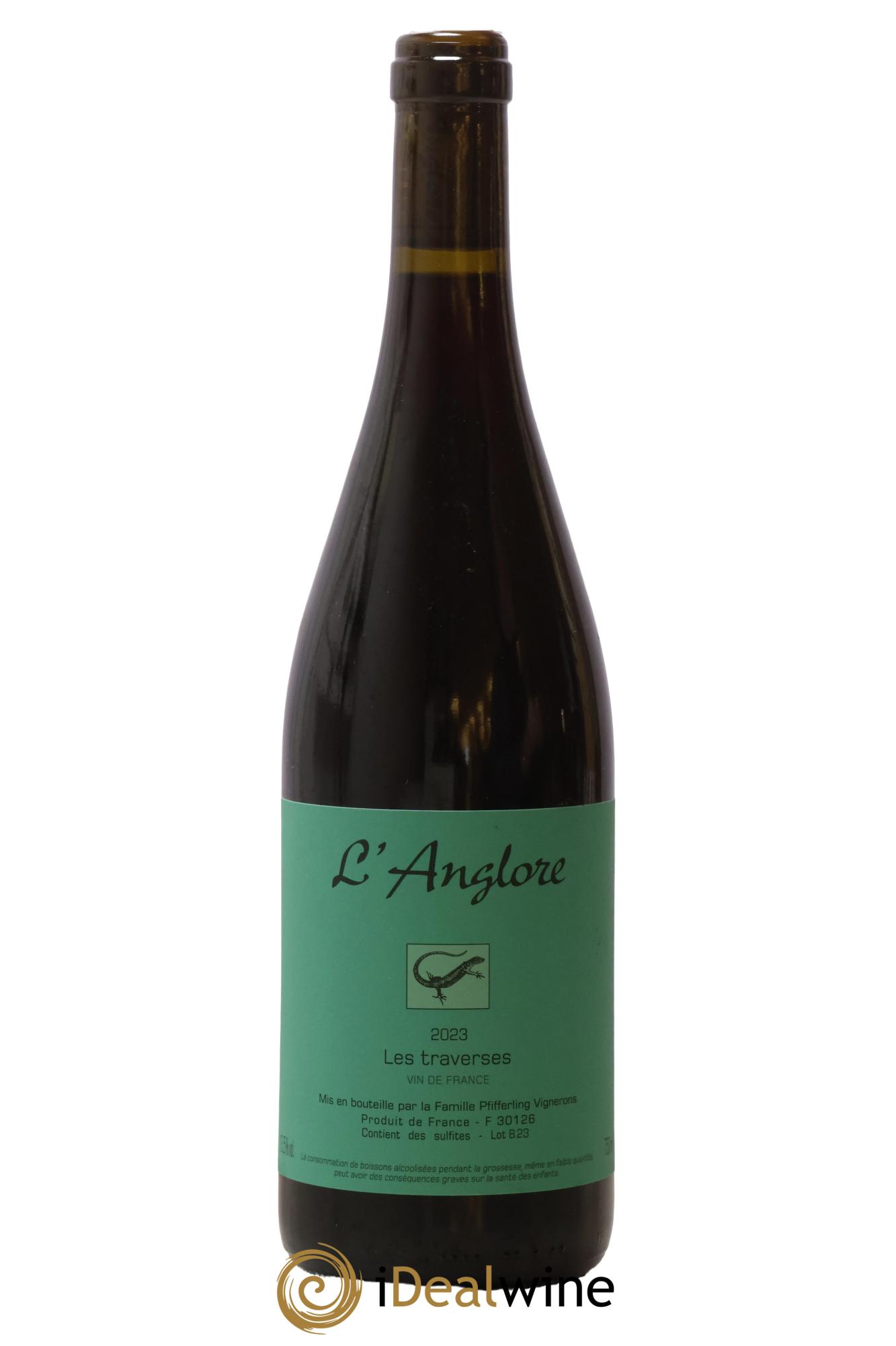 Vin de France Les Traverses L'Anglore 2023 - Lot de 1 bouteille - 0