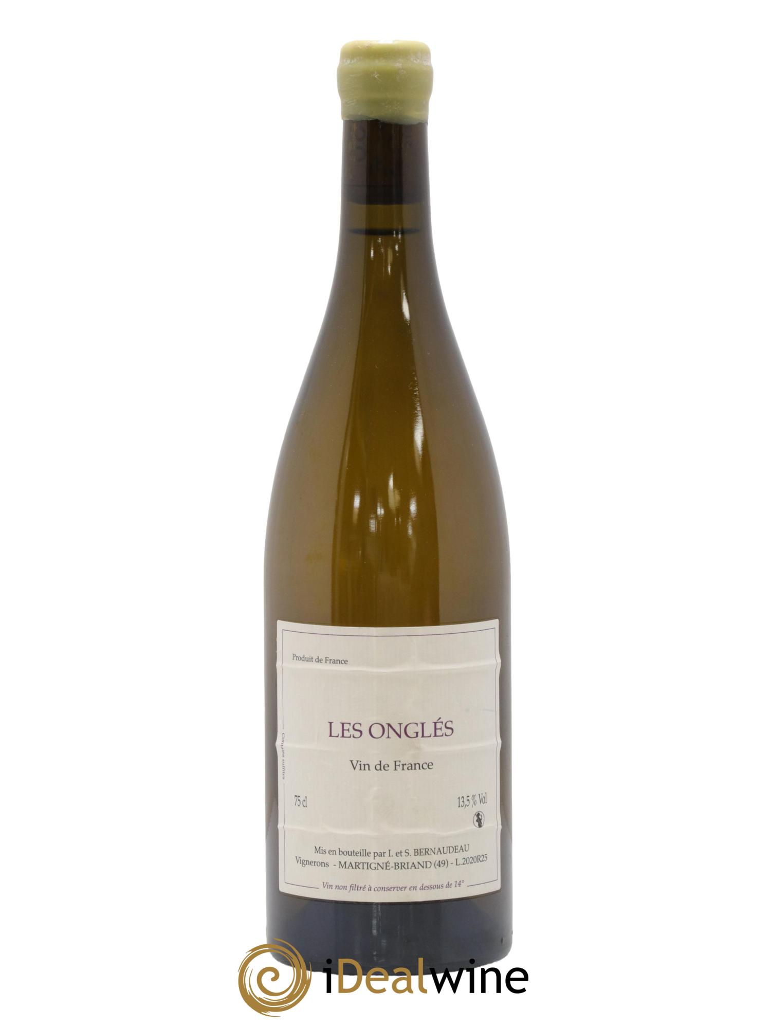 Vin de France Les Onglés Stéphane Bernaudeau 2020 - Lot de 1 bouteille - 0