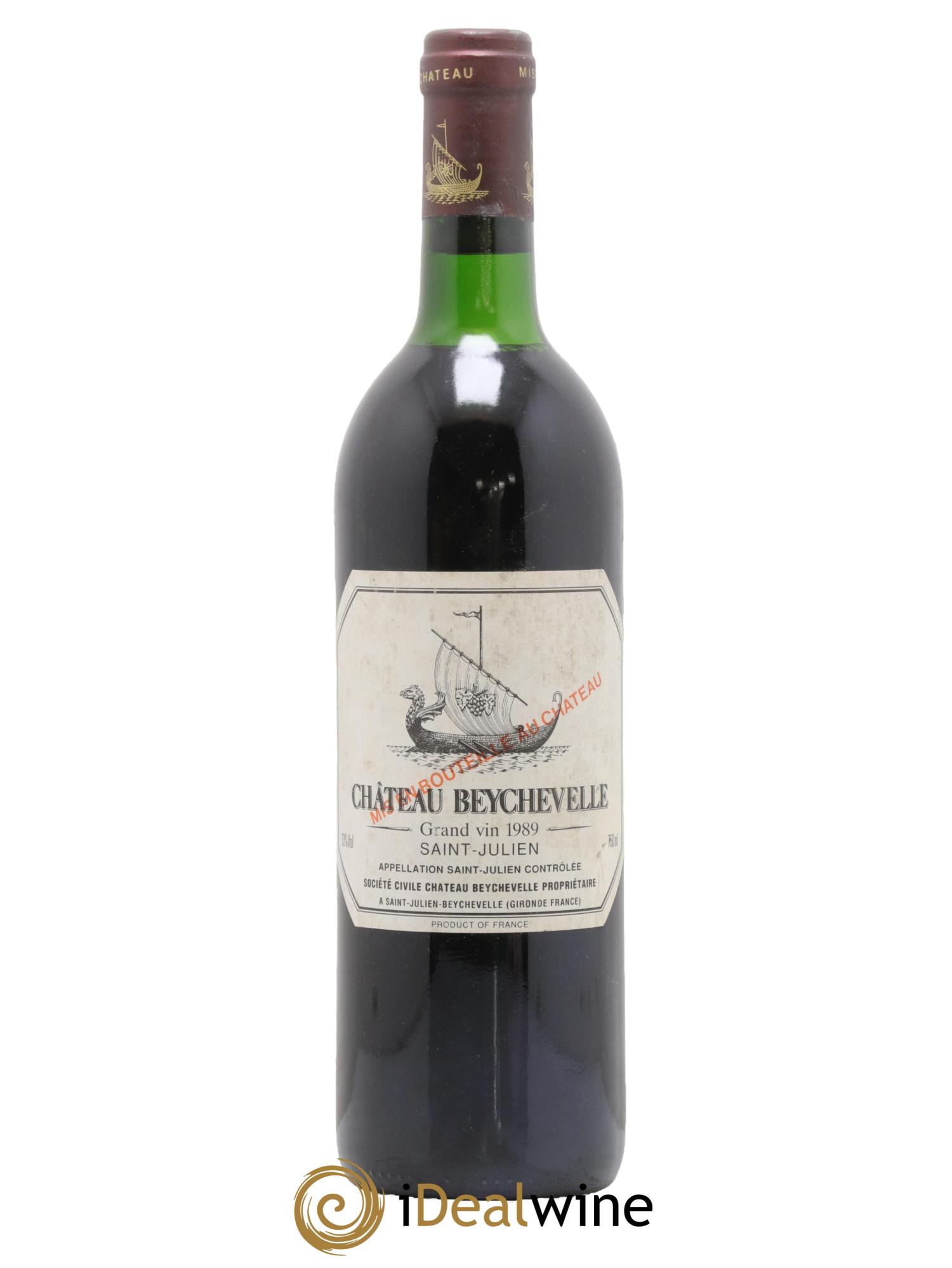 Château Beychevelle 4ème Grand Cru Classé 1989 - Lot de 1 bouteille - 0