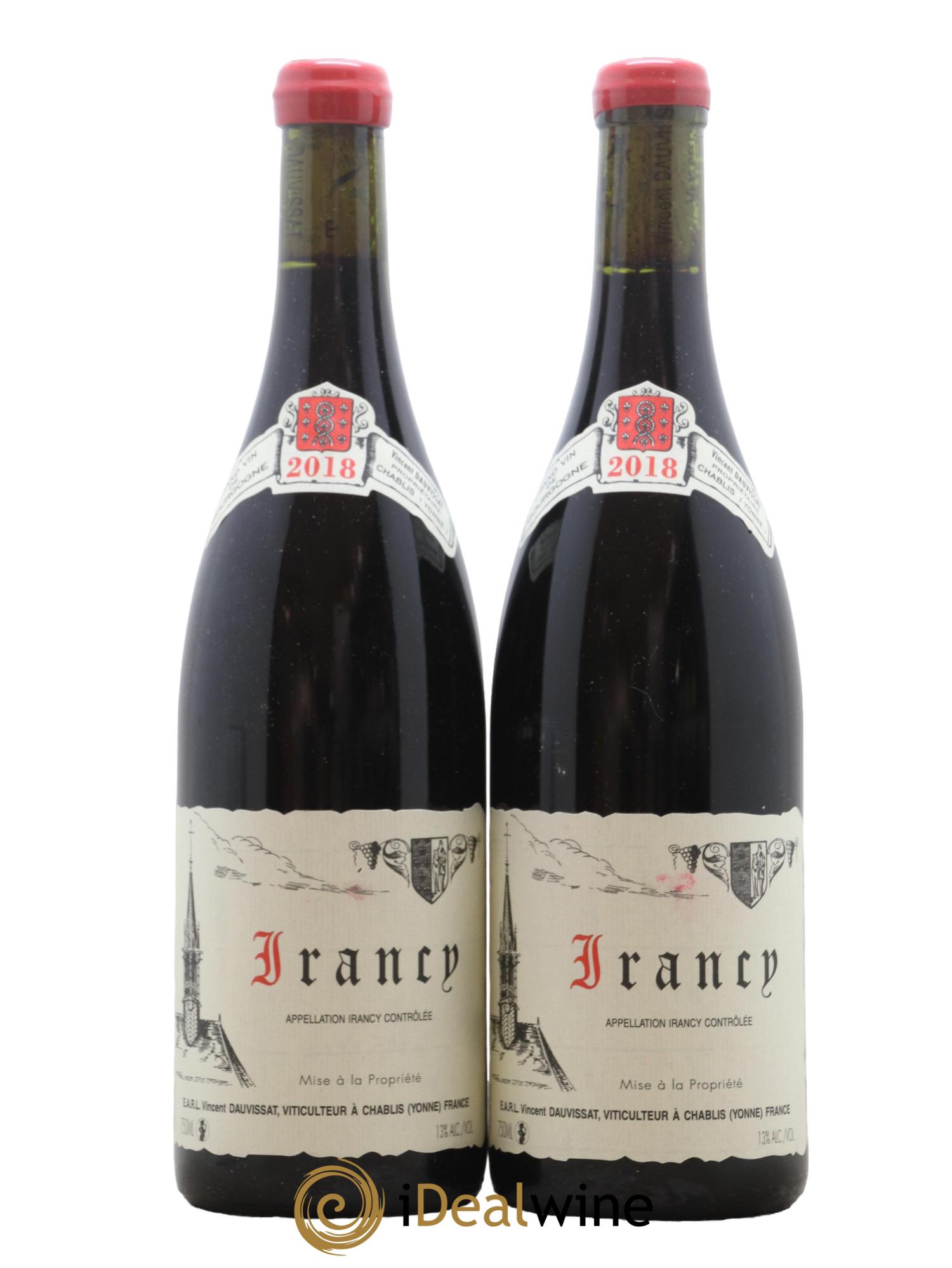 Irancy Vincent Dauvissat (Domaine) 2018 - Lot de 2 bouteilles - 0