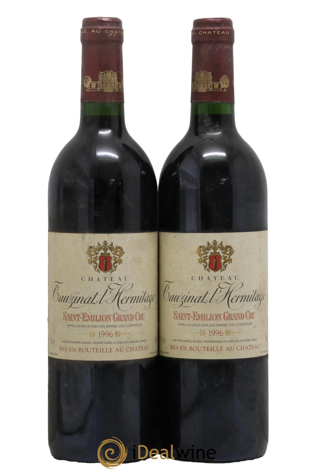 Château Tauzinat-l'Hermitage 1996 - Lot of 2 bottles - 0