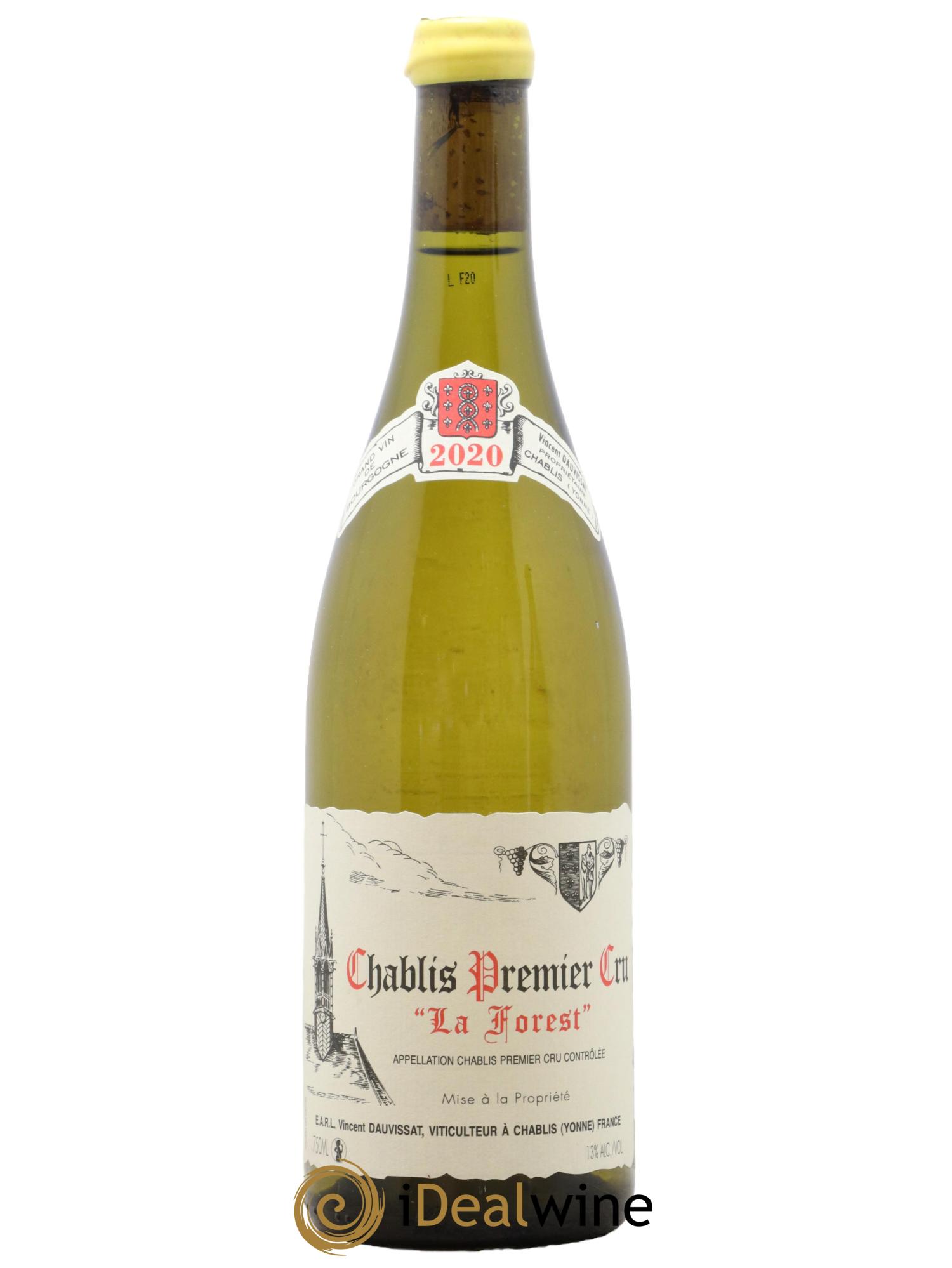 Chablis 1er Cru La Forest Vincent Dauvissat (Domaine) 2020 - Lot de 1 bouteille - 0