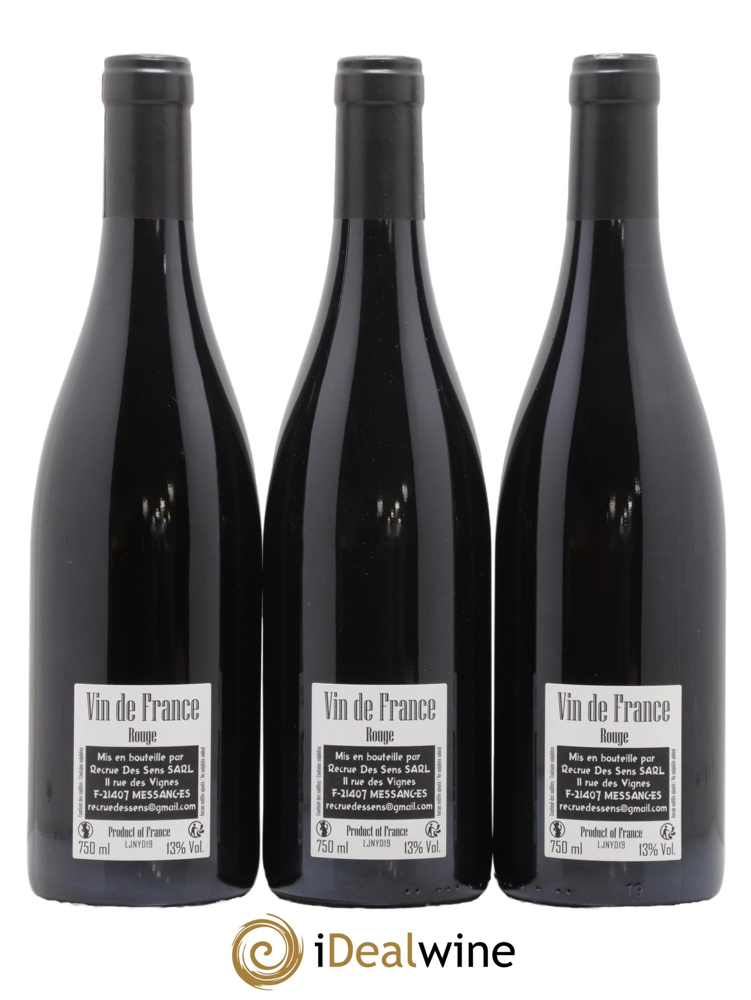 Vin de France Jeannot Yann Durieux - Recrue des Sens 2019 - Lot de 3 bouteilles - 1
