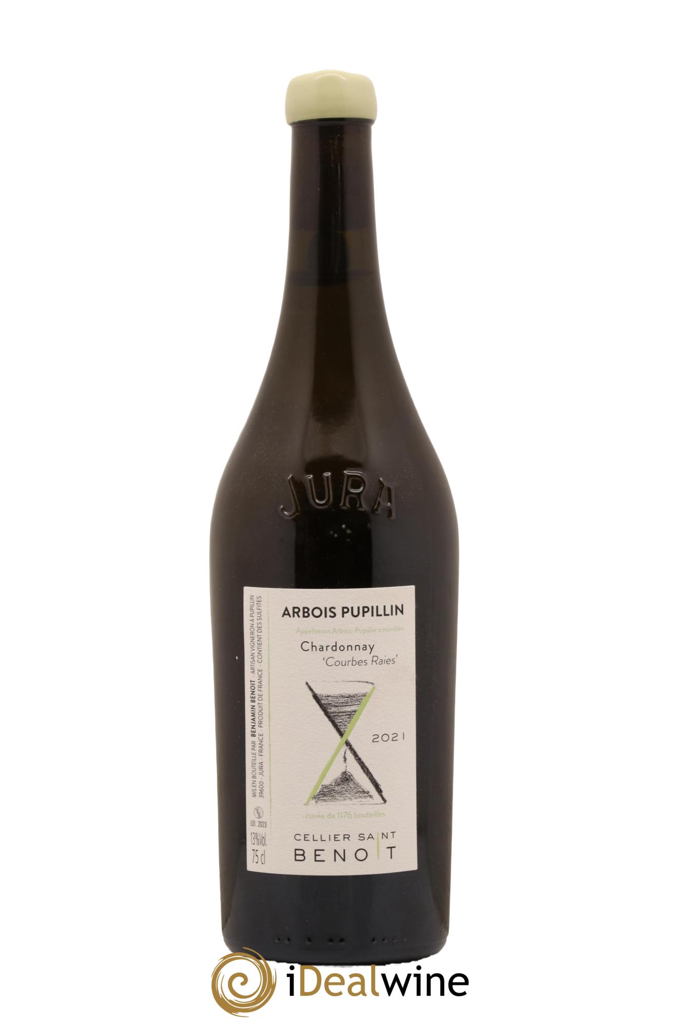 Arbois Pupillin Chardonnay Courbes Raies Cellier Saint Benoît 2021 - Lot of 1 bottle - 0