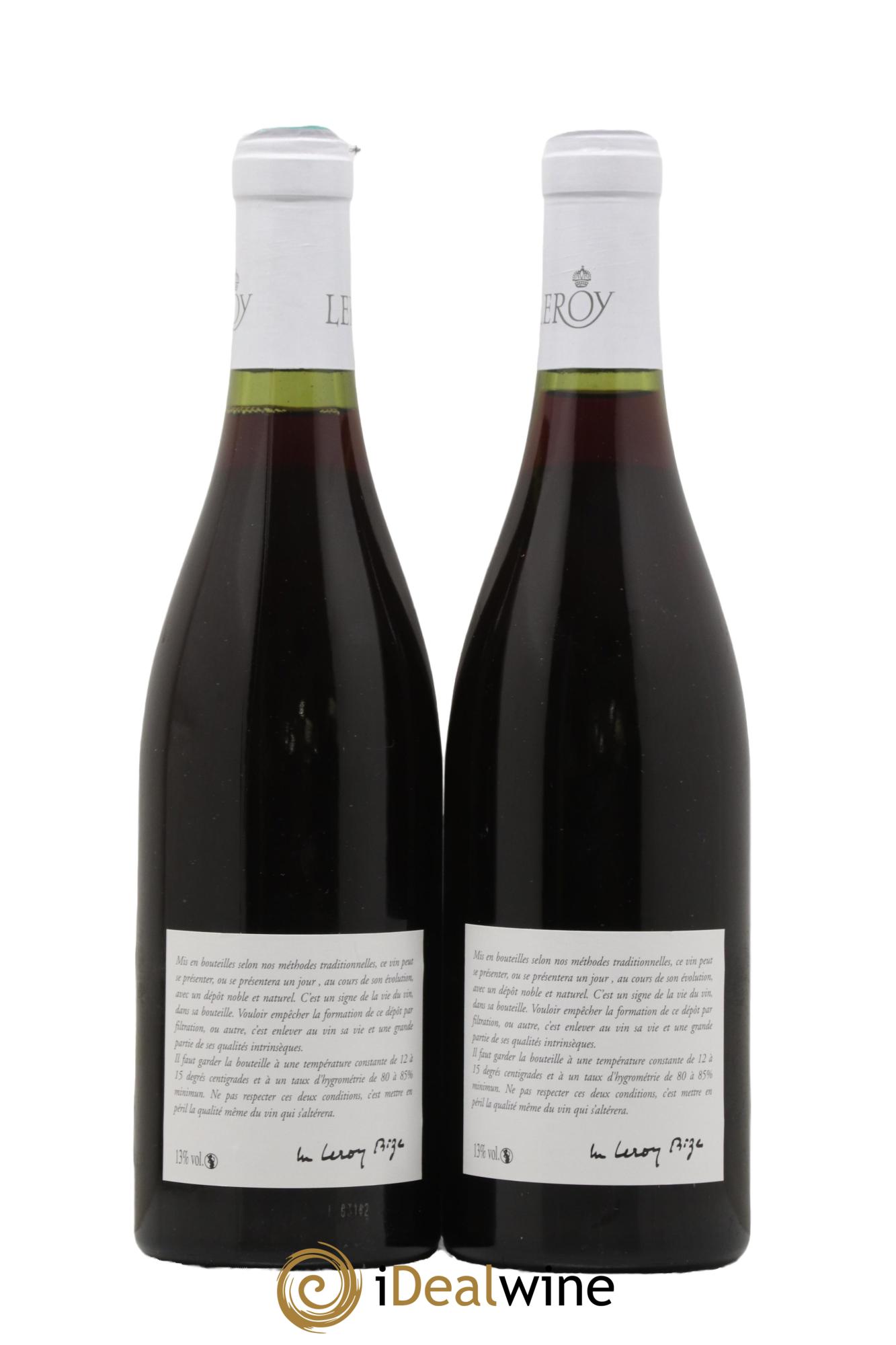 Nuits-Saint-Georges Leroy SA 1983 - Posten von 2 Flaschen - 1