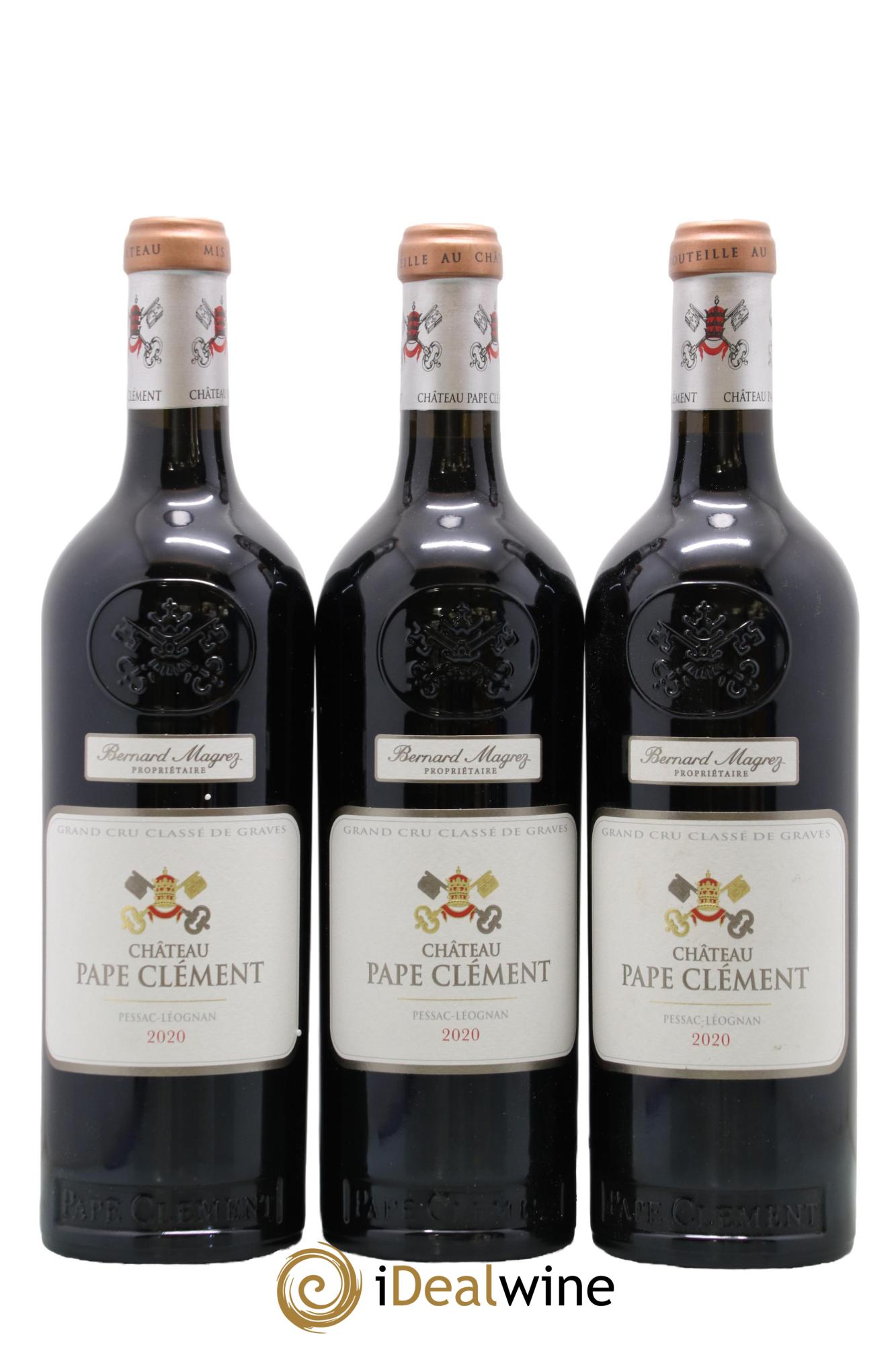 Château Pape Clément Cru Classé de Graves 2020 - Lotto di 3 bottiglie - 0