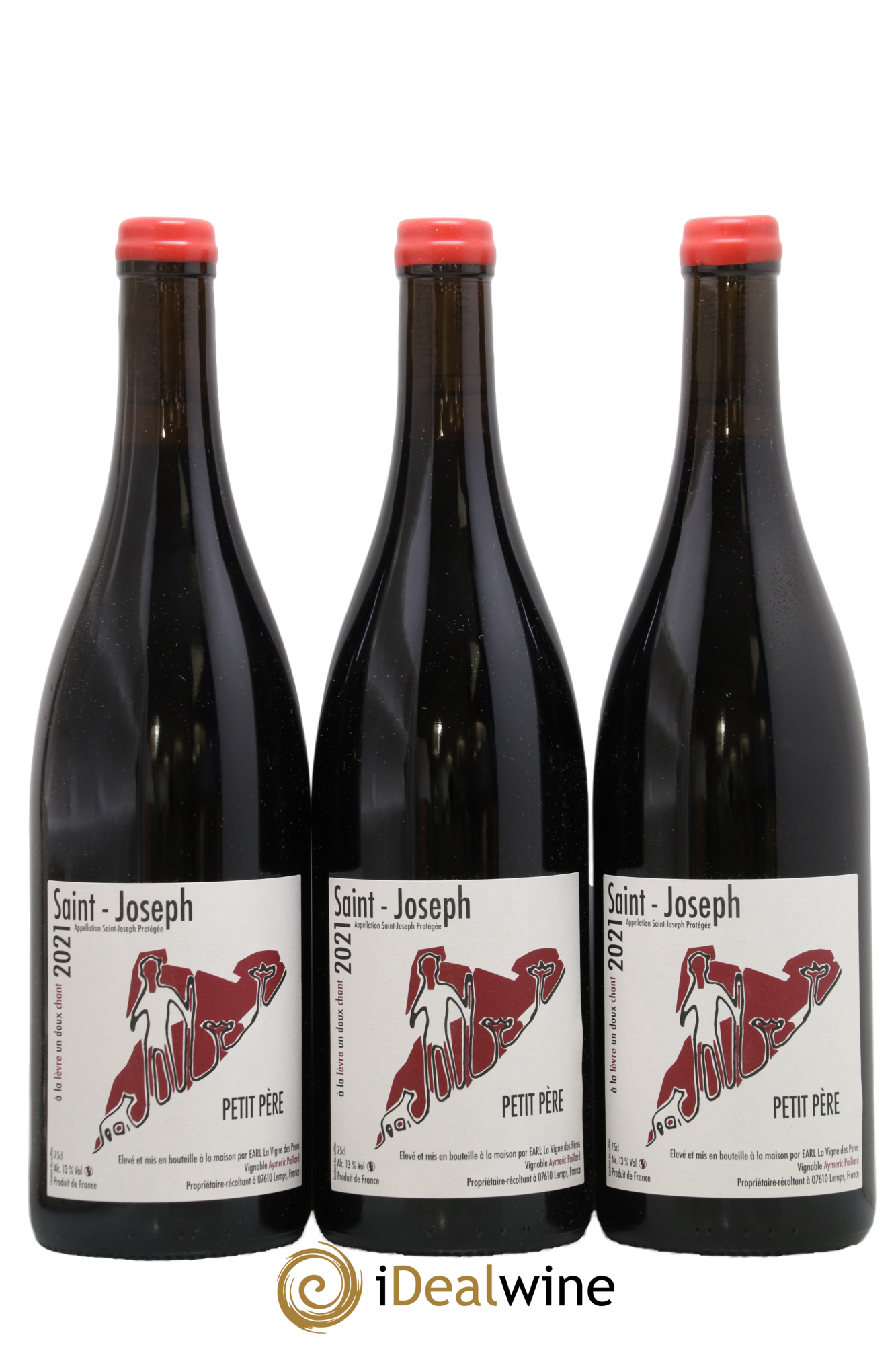 Saint-Joseph Petit Pere La Vigne Des Peres 2021 - Lot of 3 bottles - 0