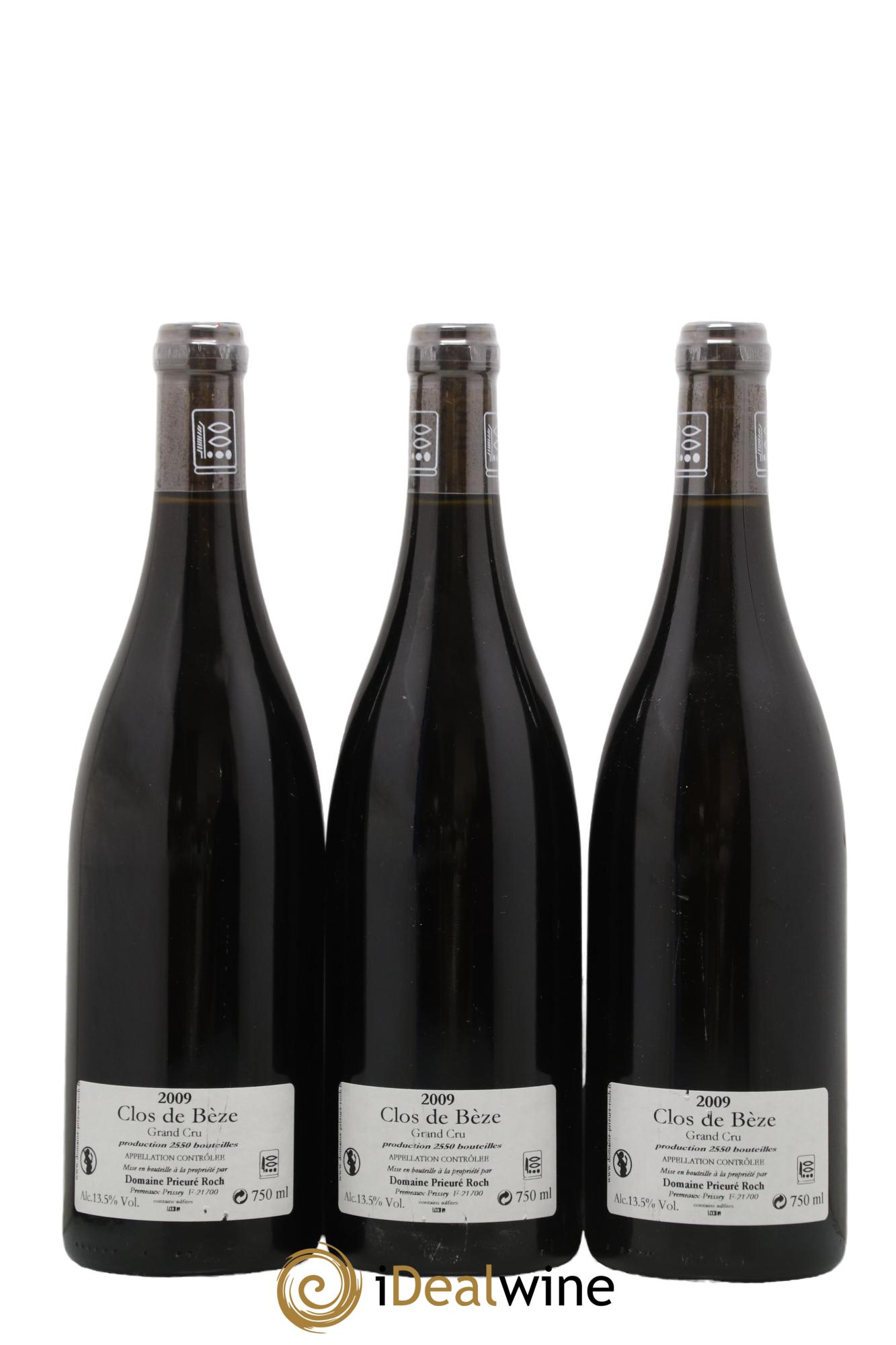 Chambertin Clos de Bèze Grand Cru Prieuré Roch 2009 - Lotto di 3 bottiglie - 1